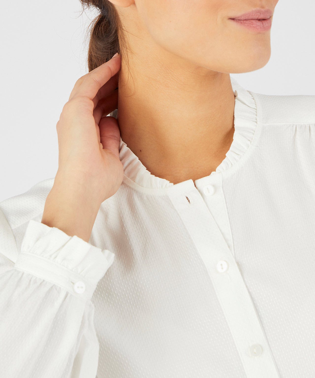 Frill Trim Blouse 