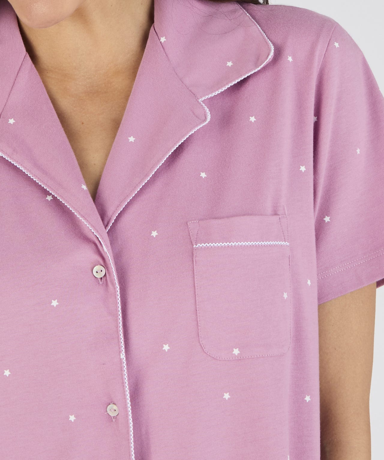 Jersey Button Through Nightdress 