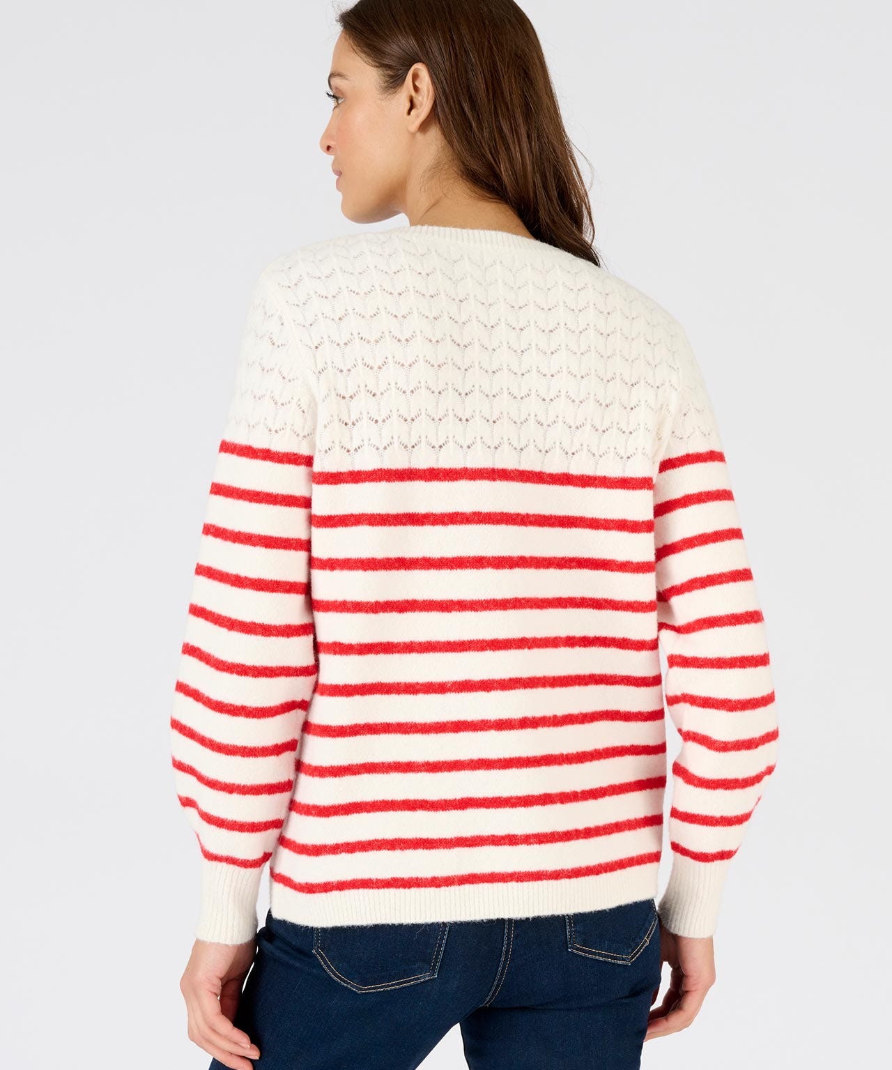 Thermolactyl Stripe Pointelle Jumper 