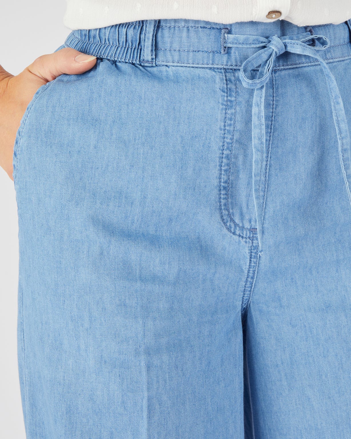Cotton Wide-leg Trousers 
