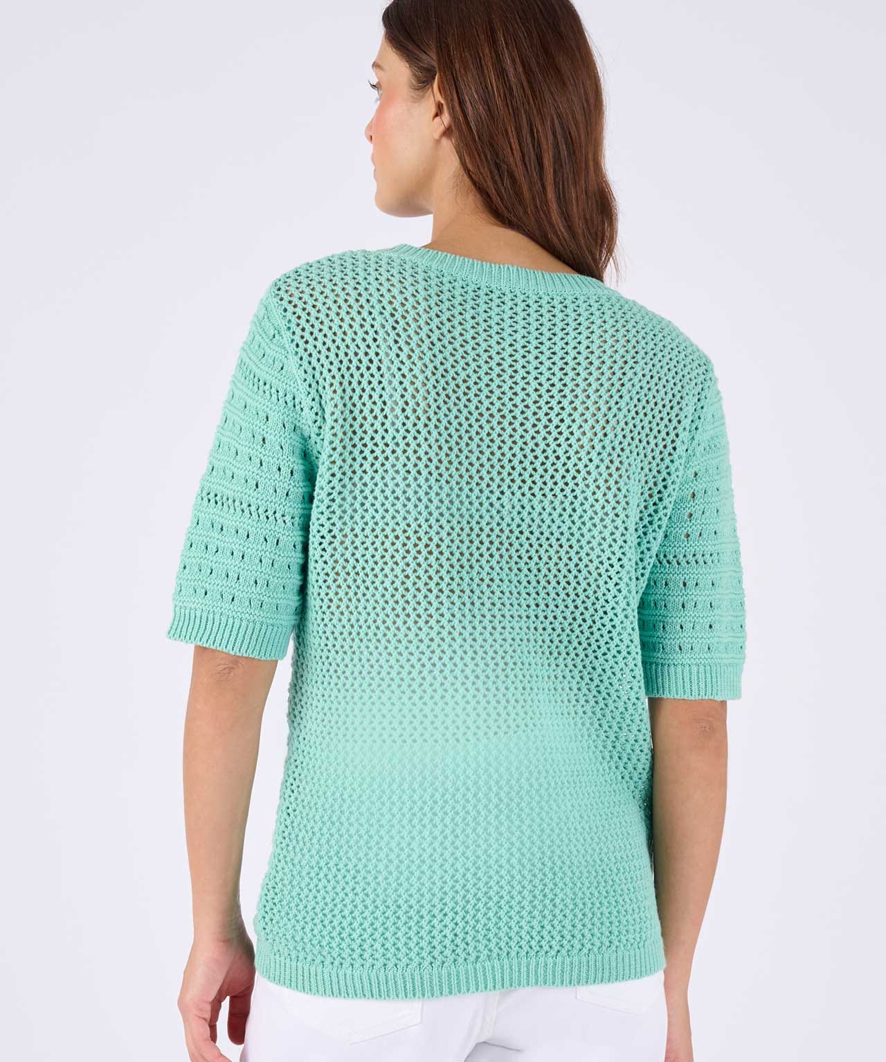 Pointelle Short Sleeve Jumper 