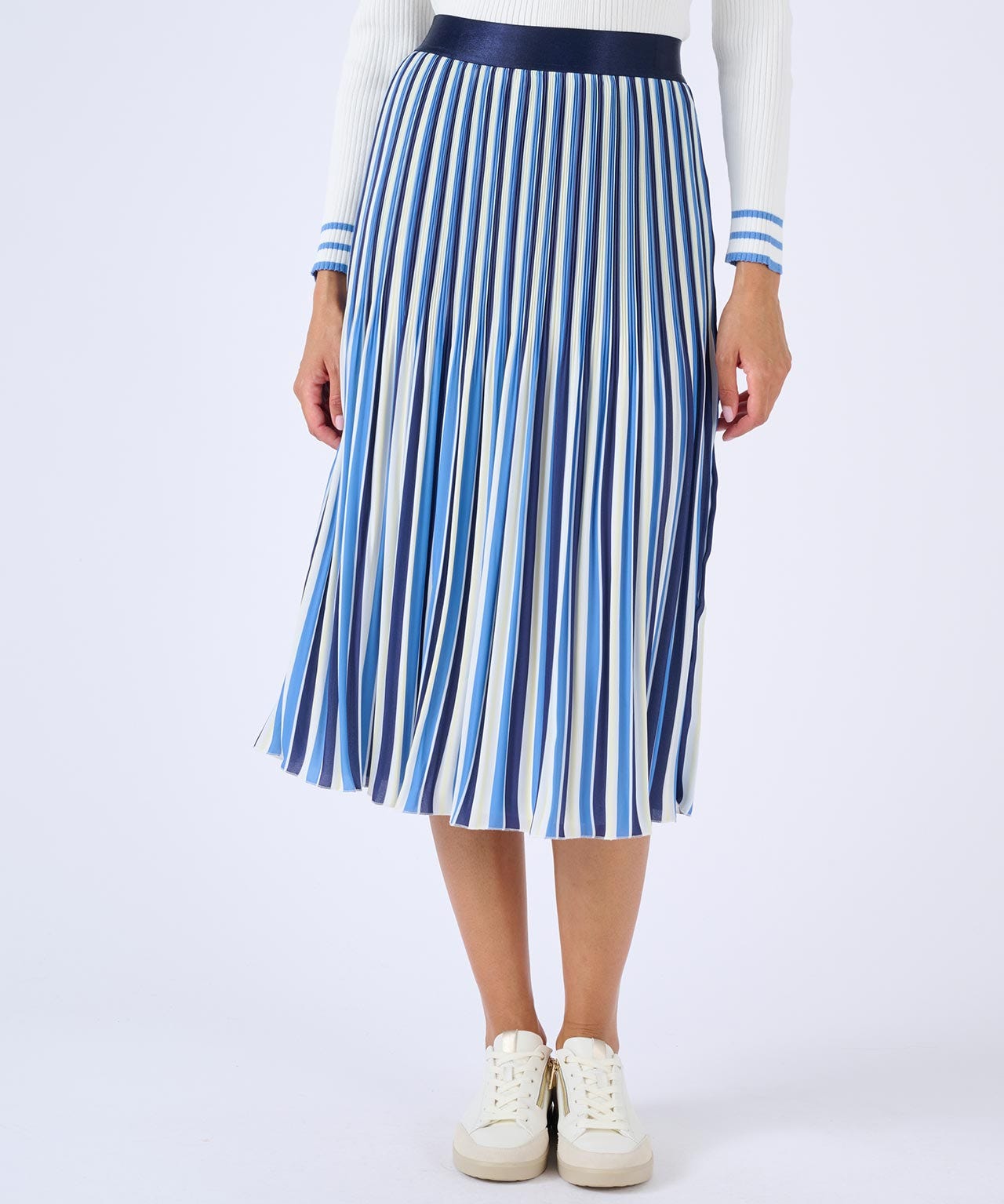 Printed Pleated Skirt 