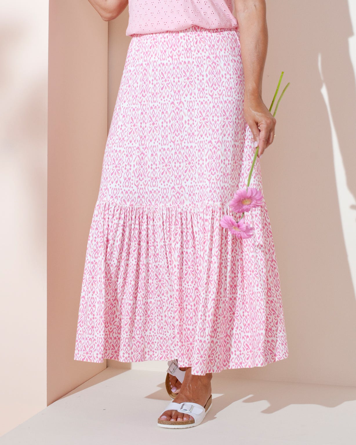 Printed Jersey Skirt 
