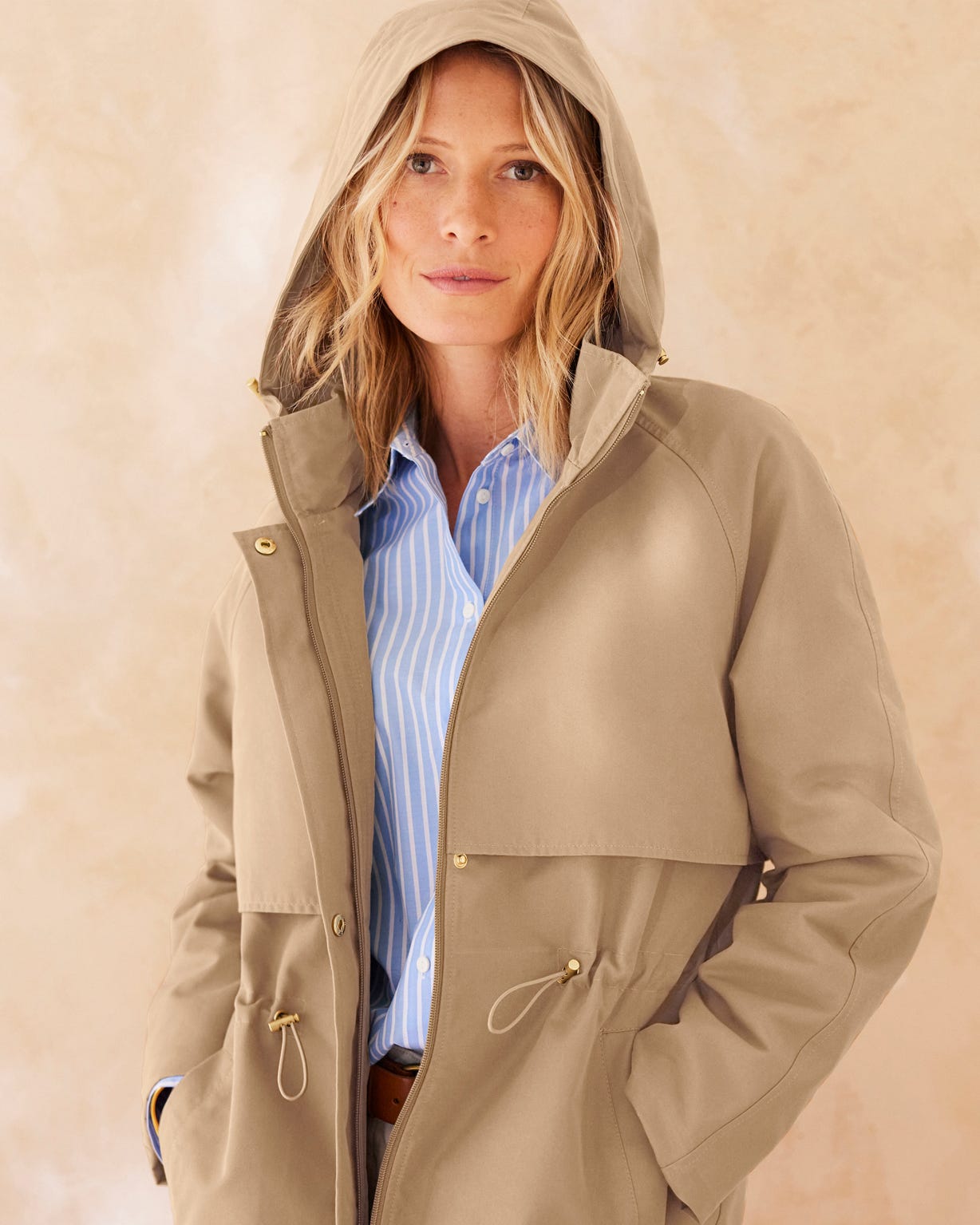 Water Repellent Hooded Parka 