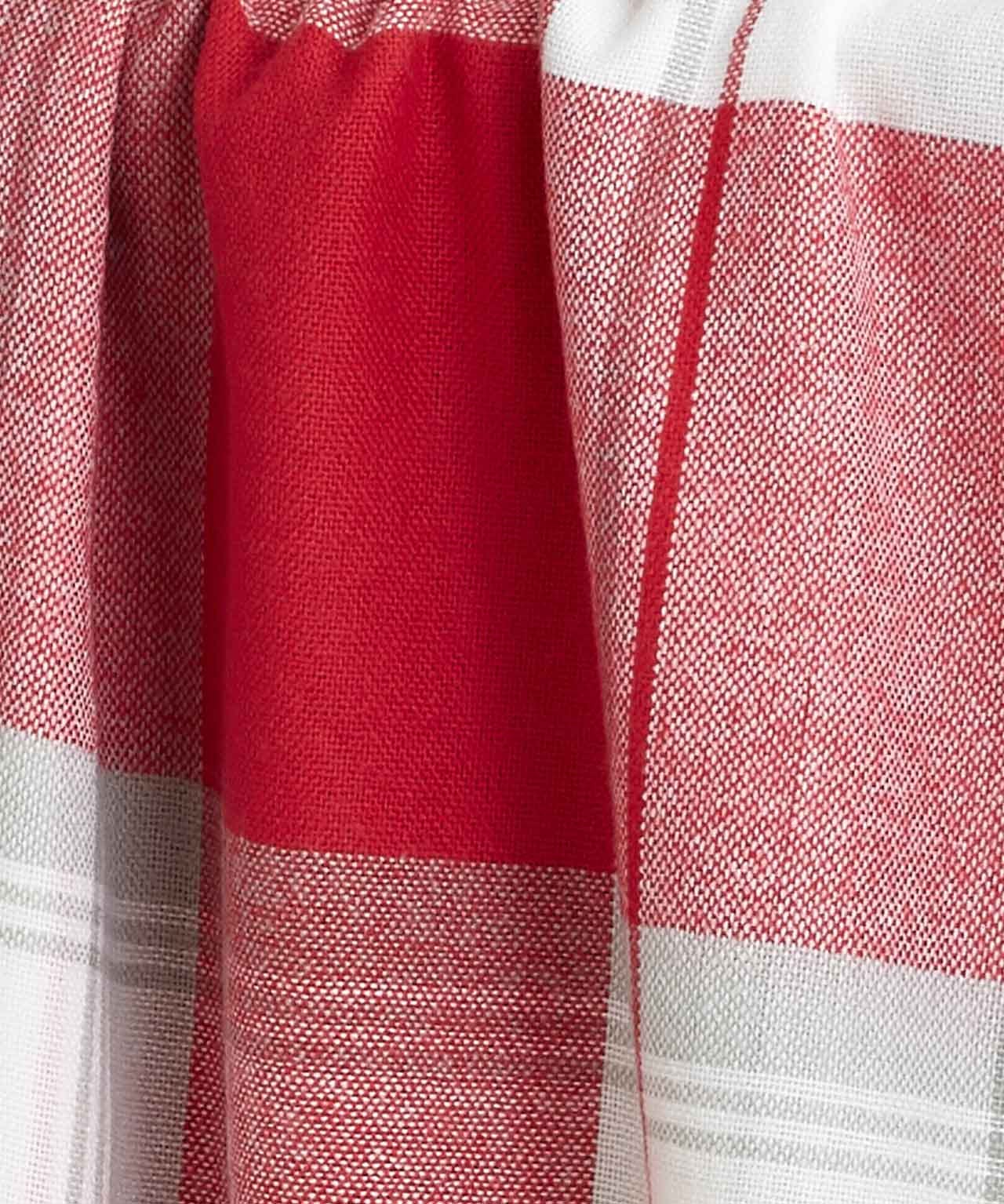 Pack of 2 Checked Throws