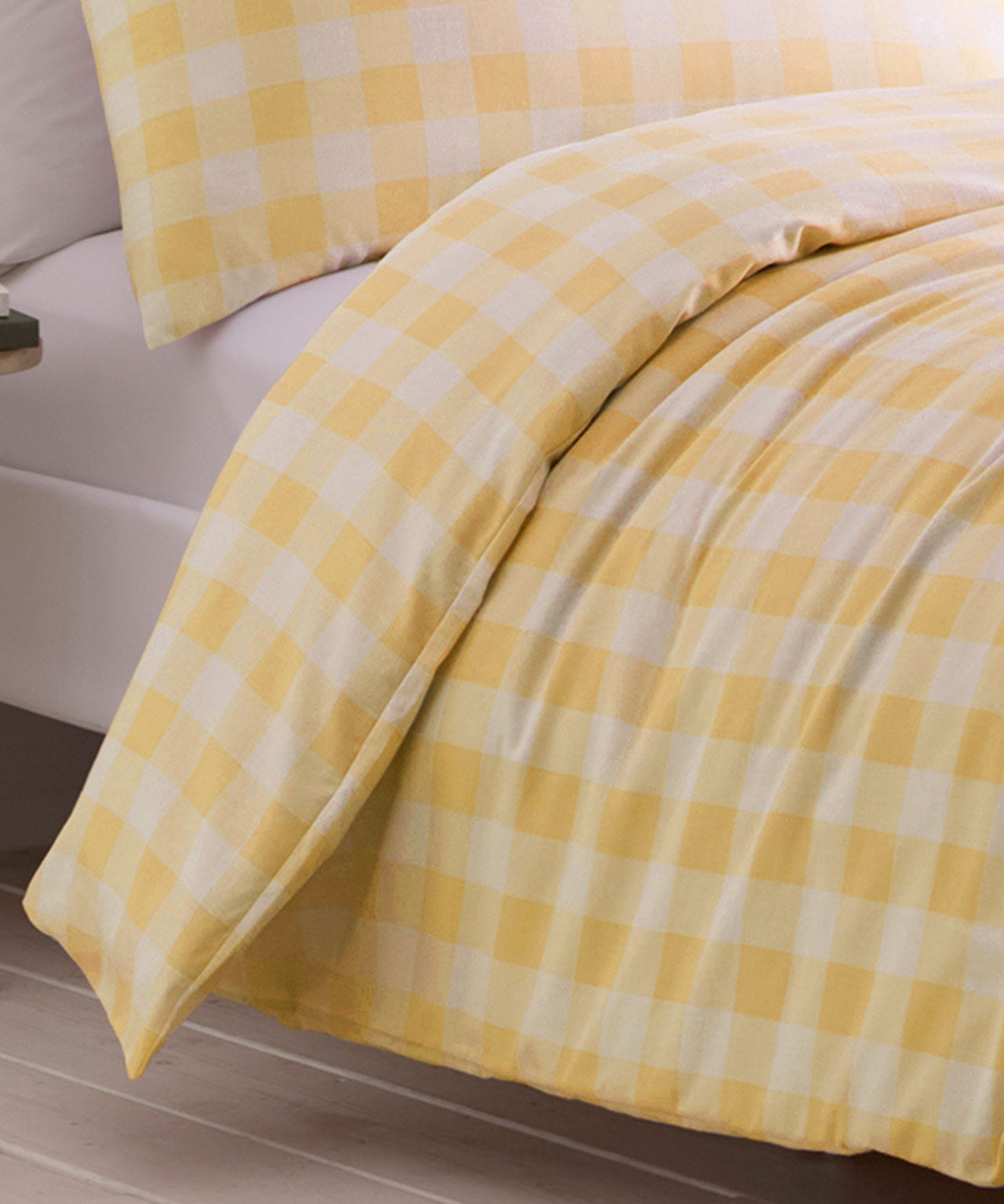 Gingham Cotton Blend Duvet Set 