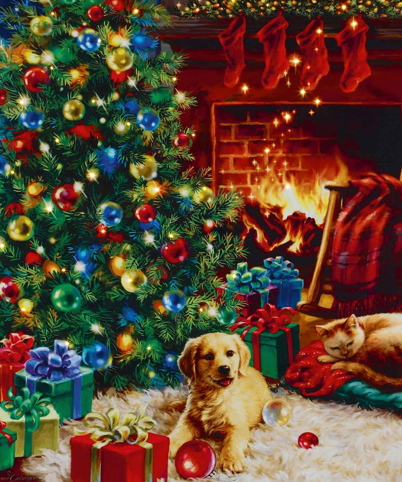 LED Fireplace Wall Hanger