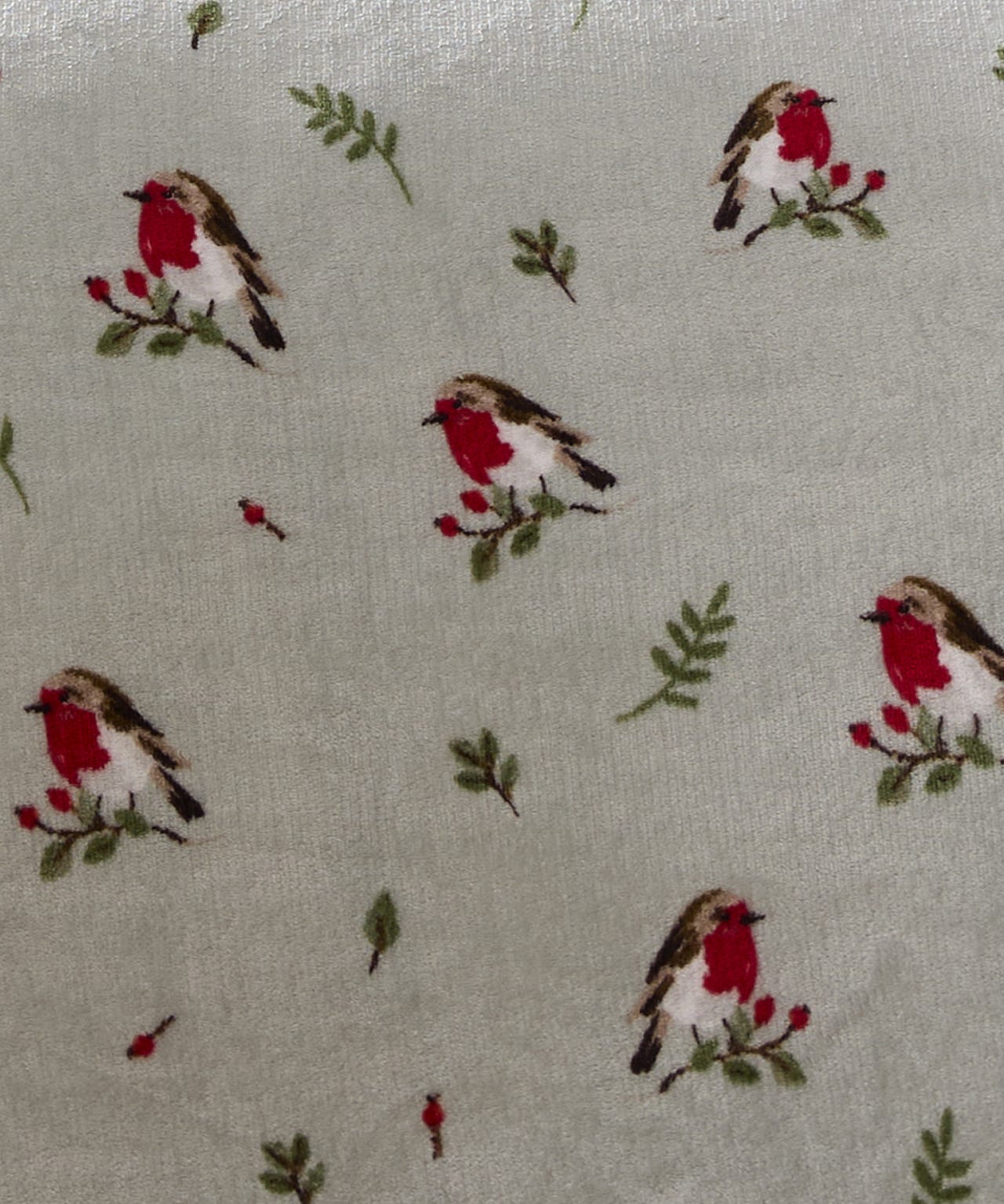 Winter Robin Fleece Duvet Set