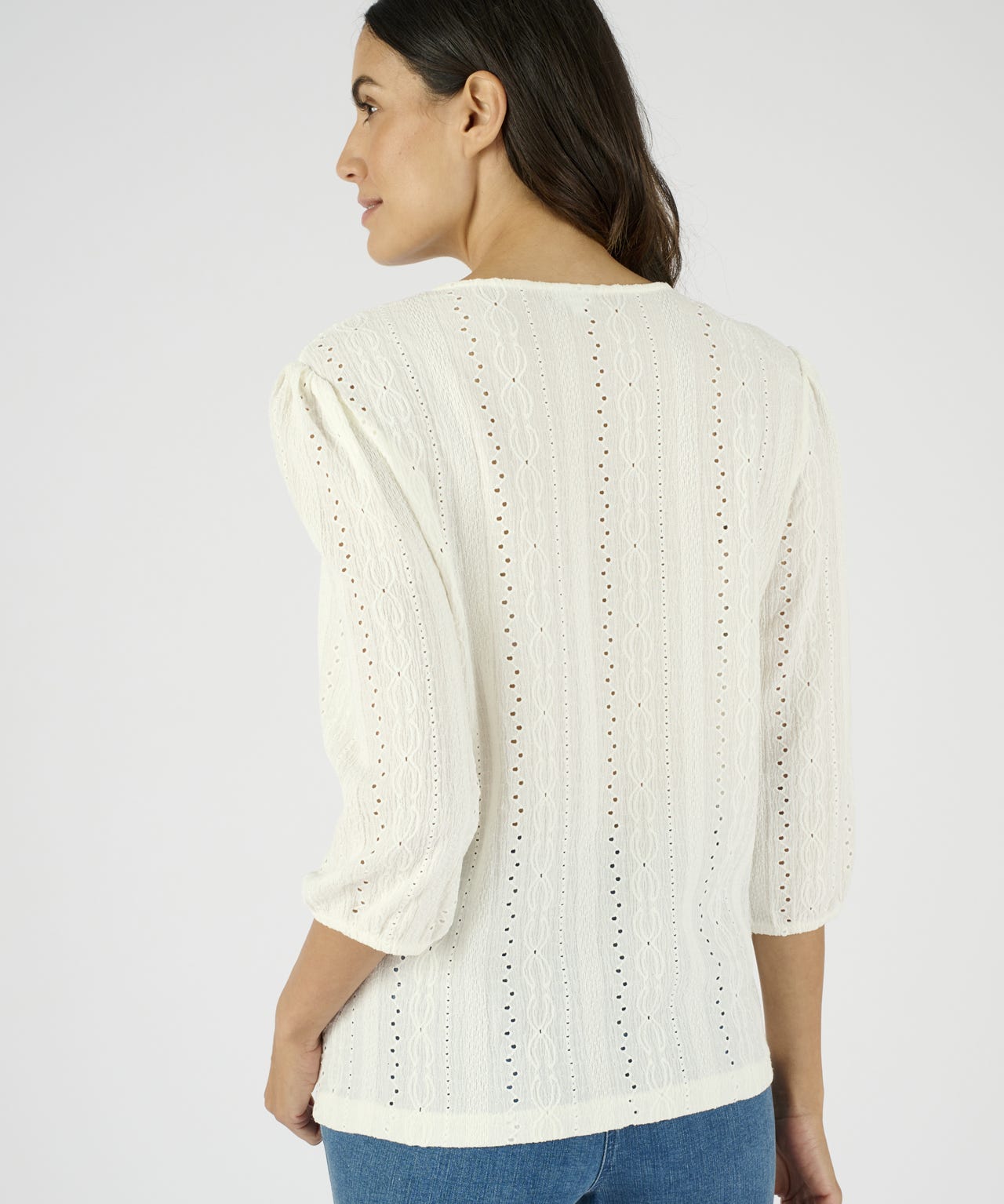 Detailed Button Neck Top