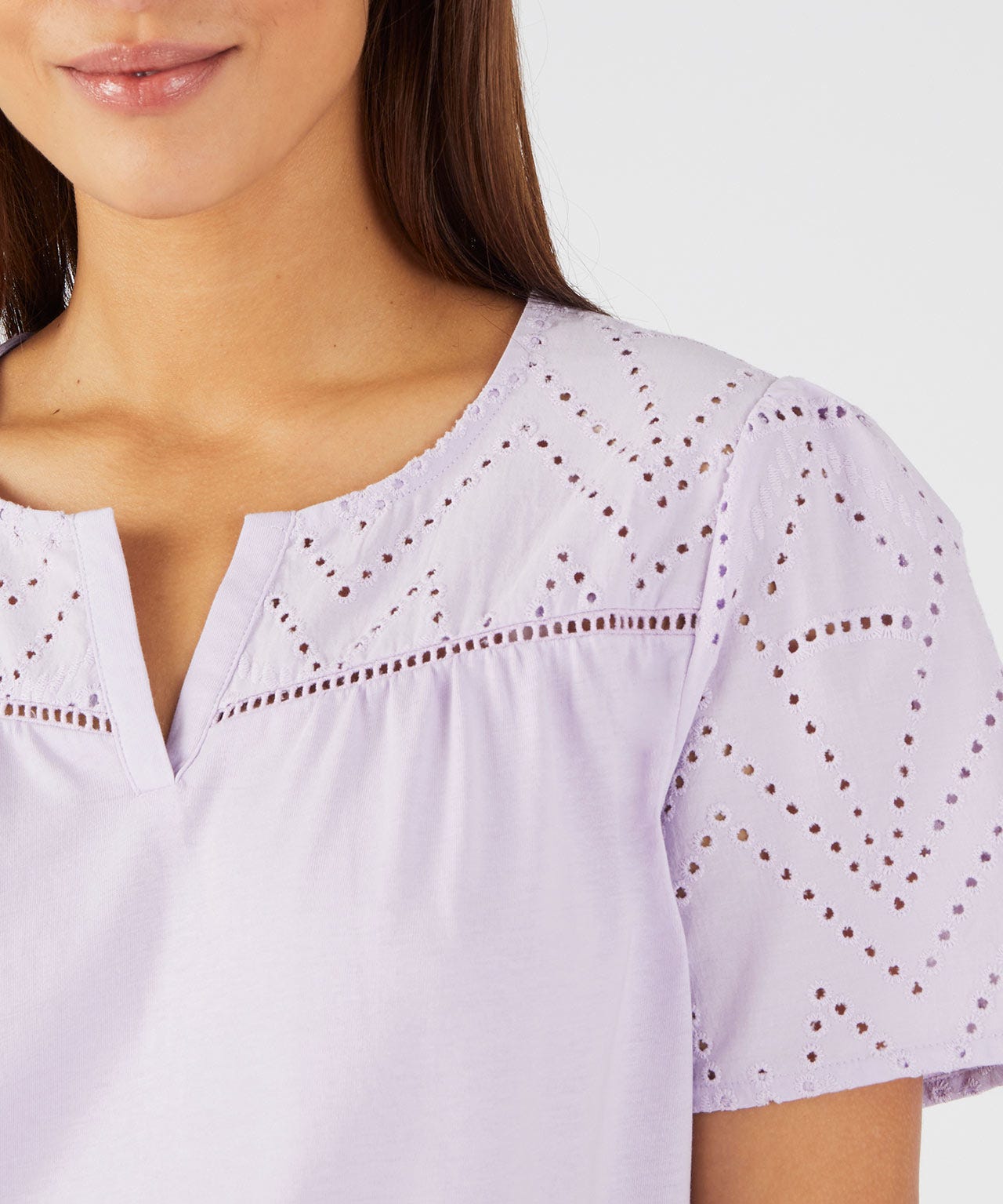 Broderie Anglaise Detail Top 
