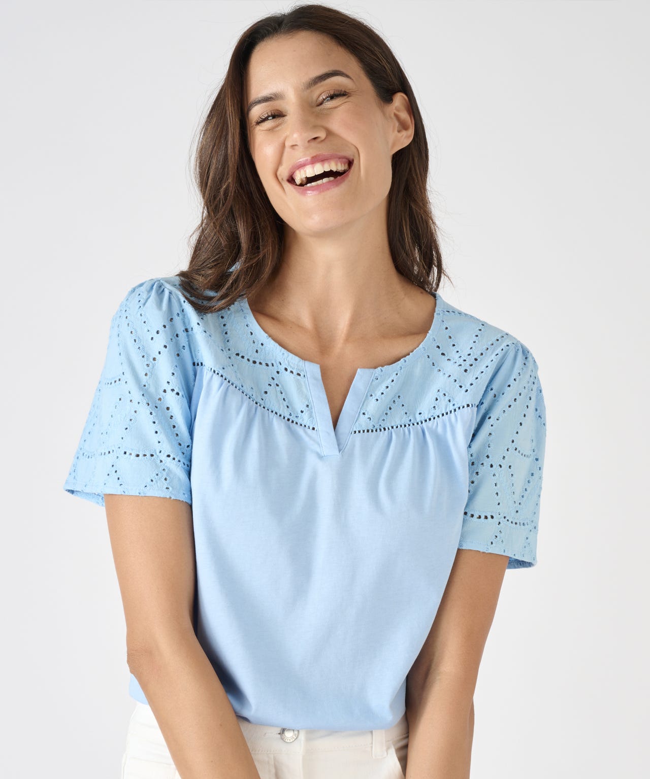 Broderie Anglaise Detail Top 