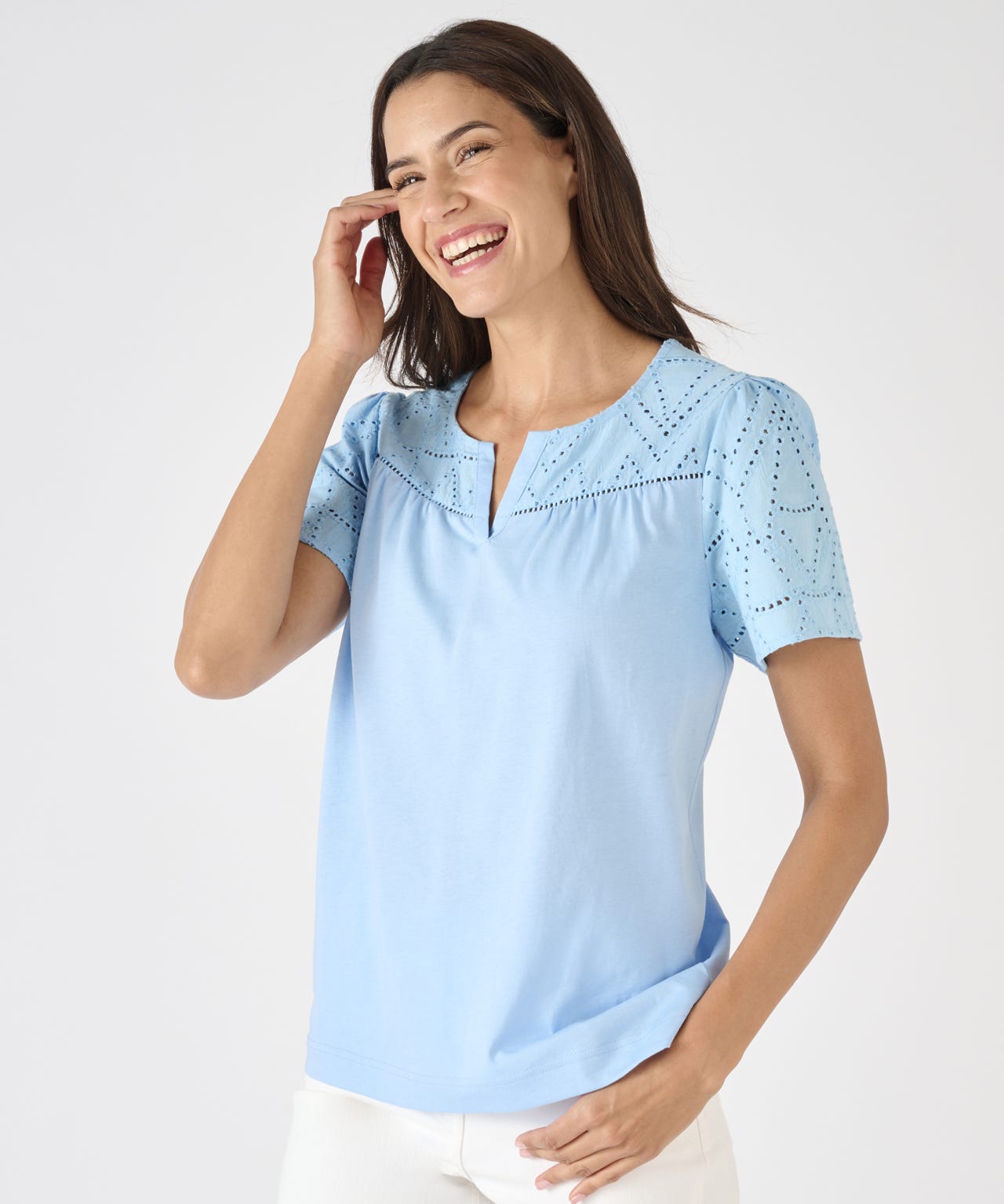 Broderie Anglaise Detail Top 