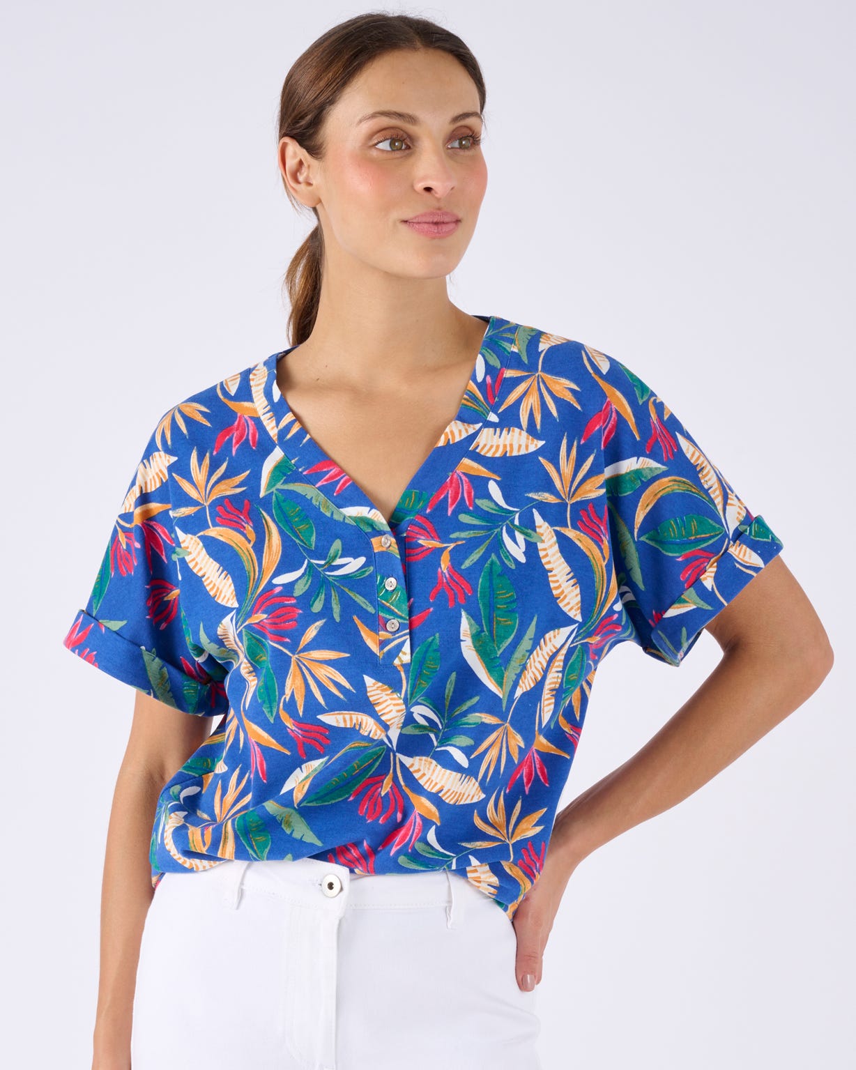 Climatyl Button Placket Top 