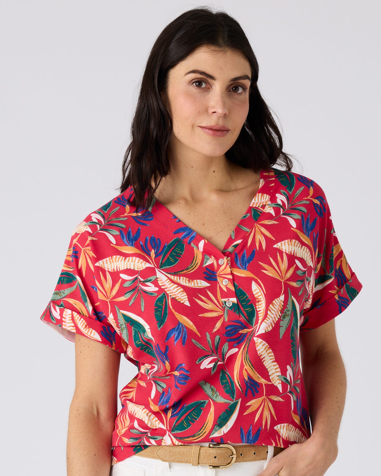Climatyl Button Placket Top 