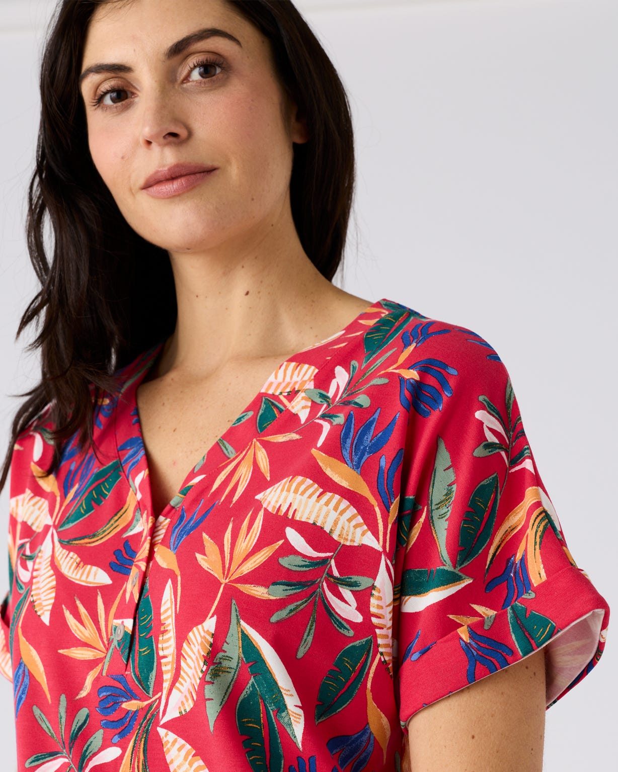 Climatyl Button Placket Top 