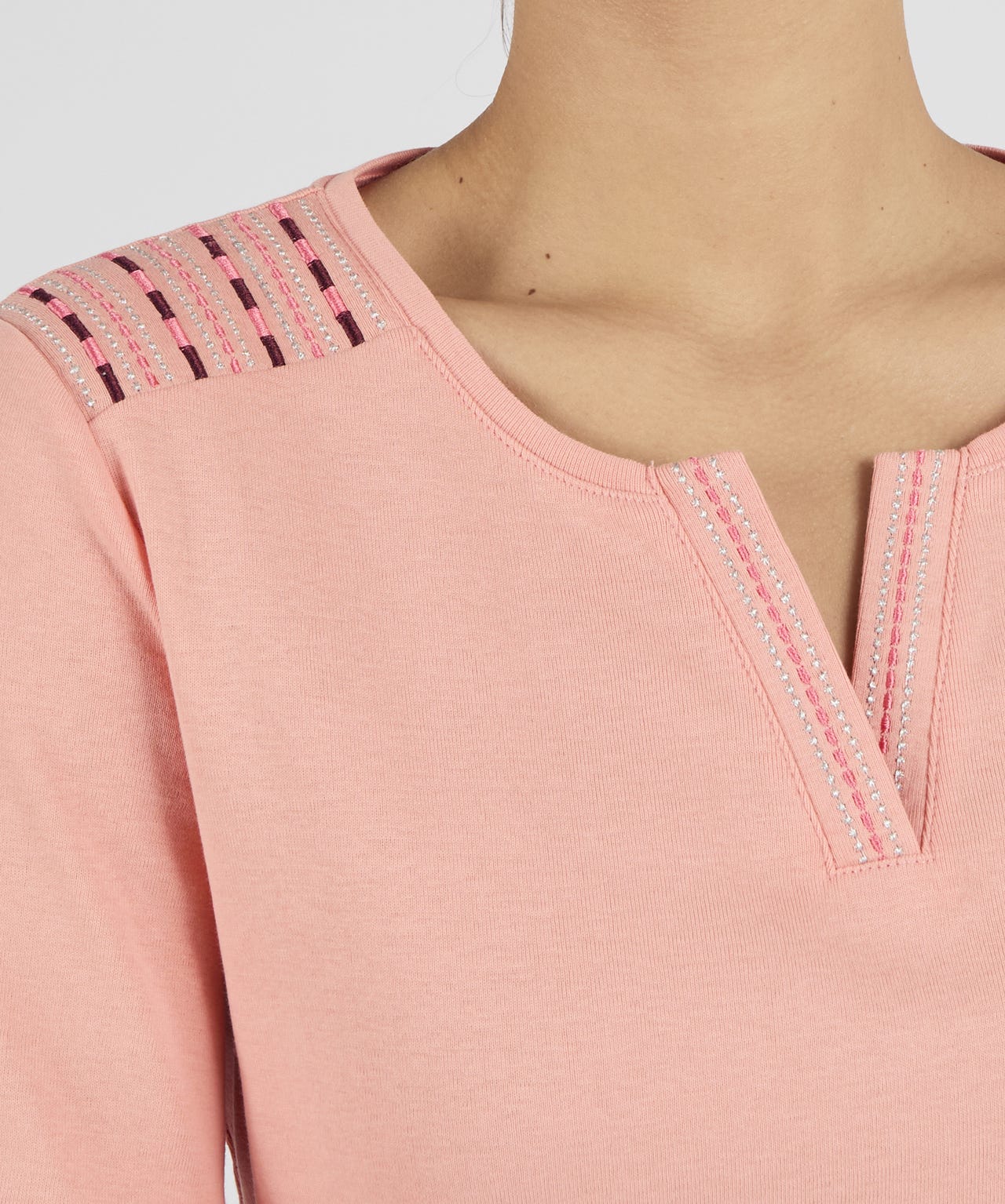 Embroidered Cotton T-shirt 