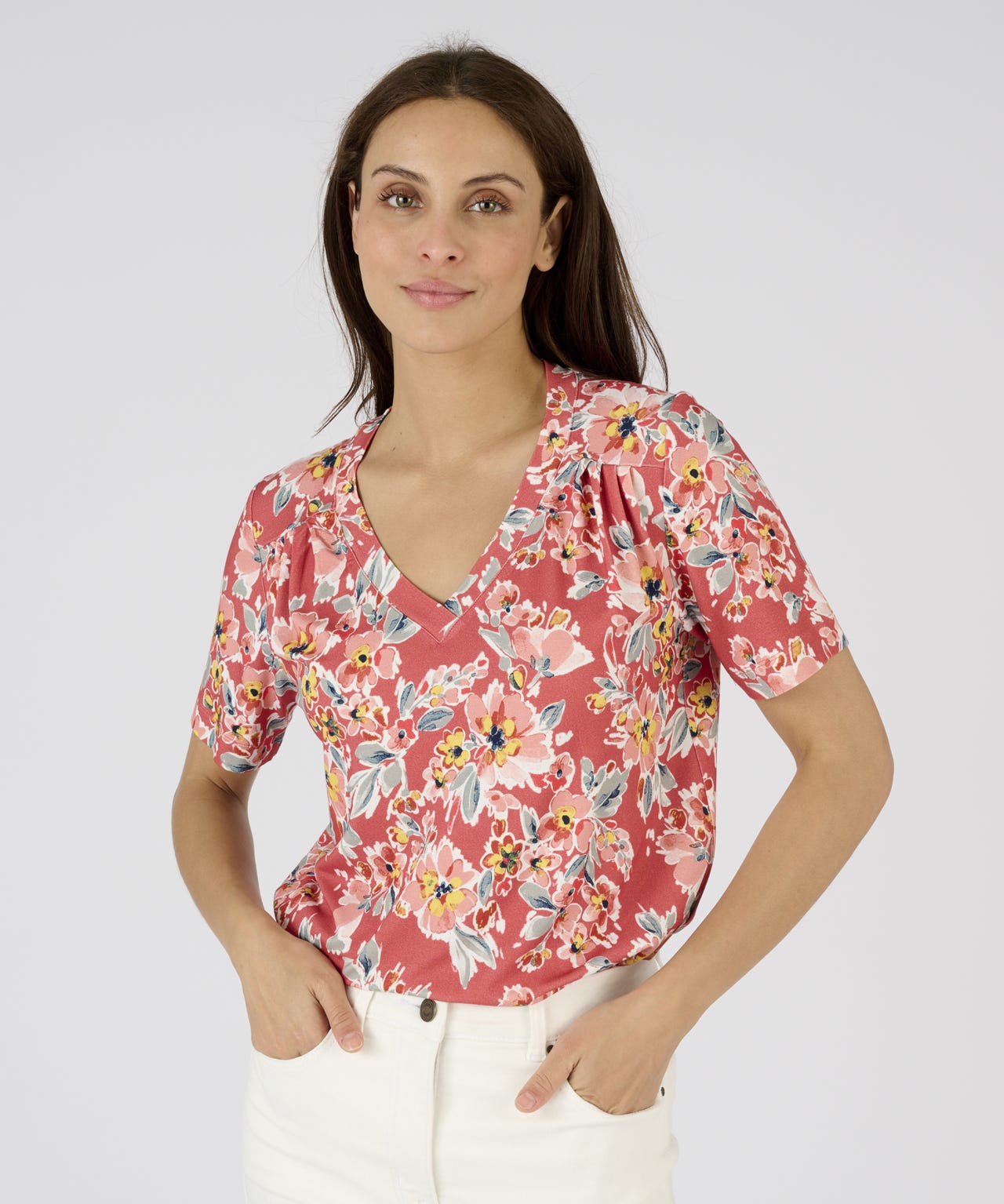 Floral Short Sleeve Top
