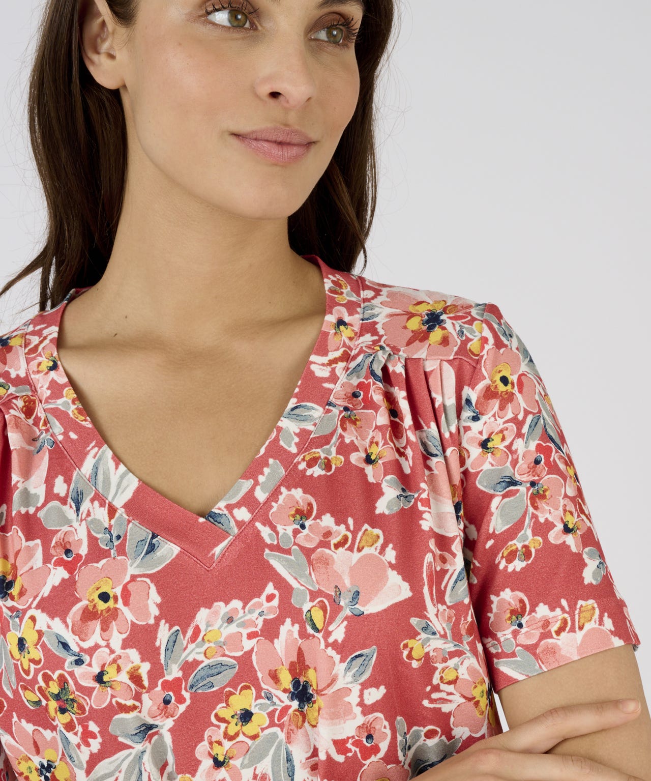 Floral Short Sleeve Top