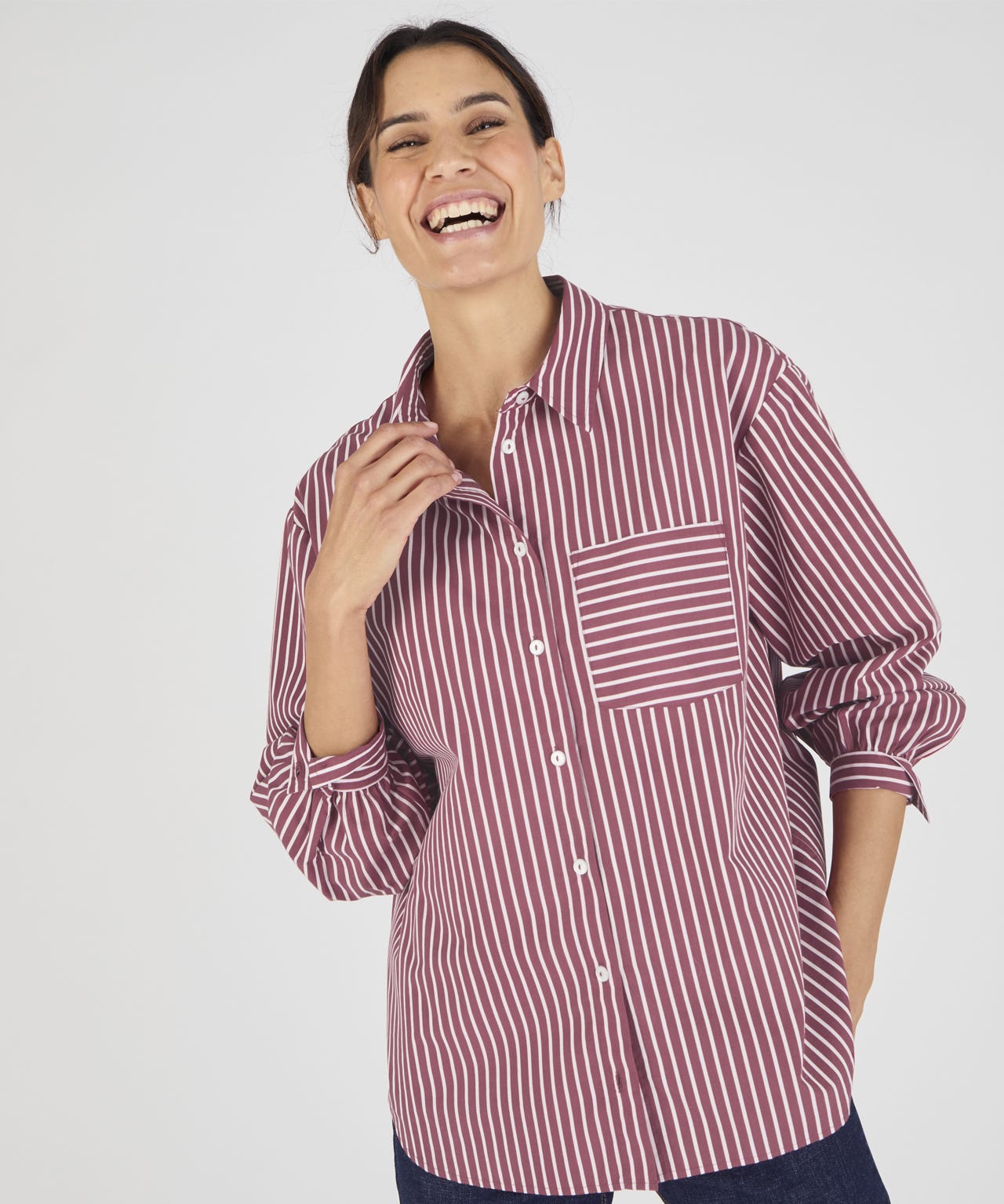 Stripe Over Shirt