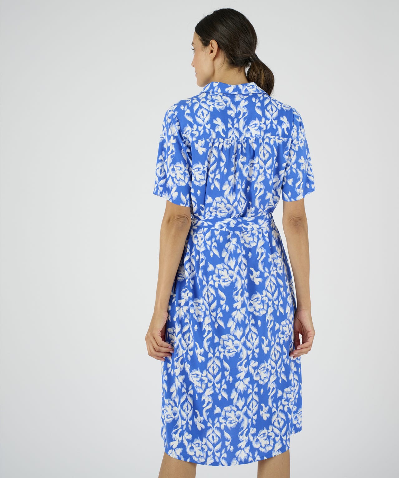Print Shirt Dress 