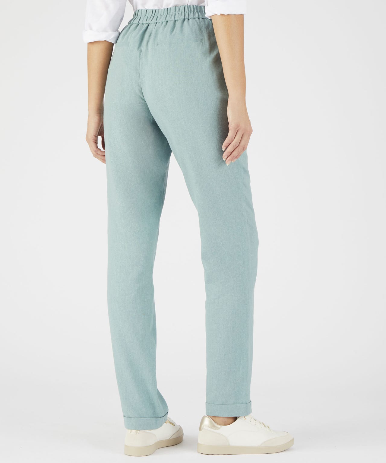 Tapered-leg Linen Rich Trousers