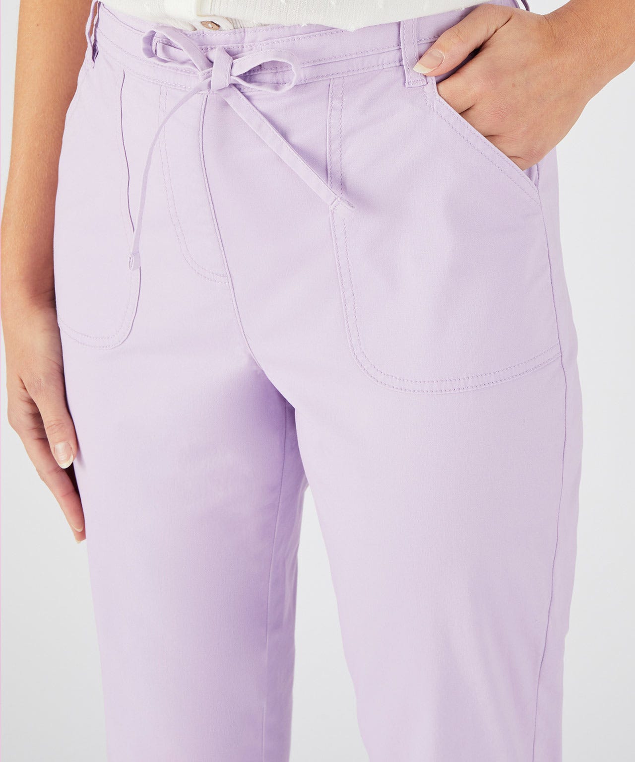 Cotton Rich Pull-on Trousers 