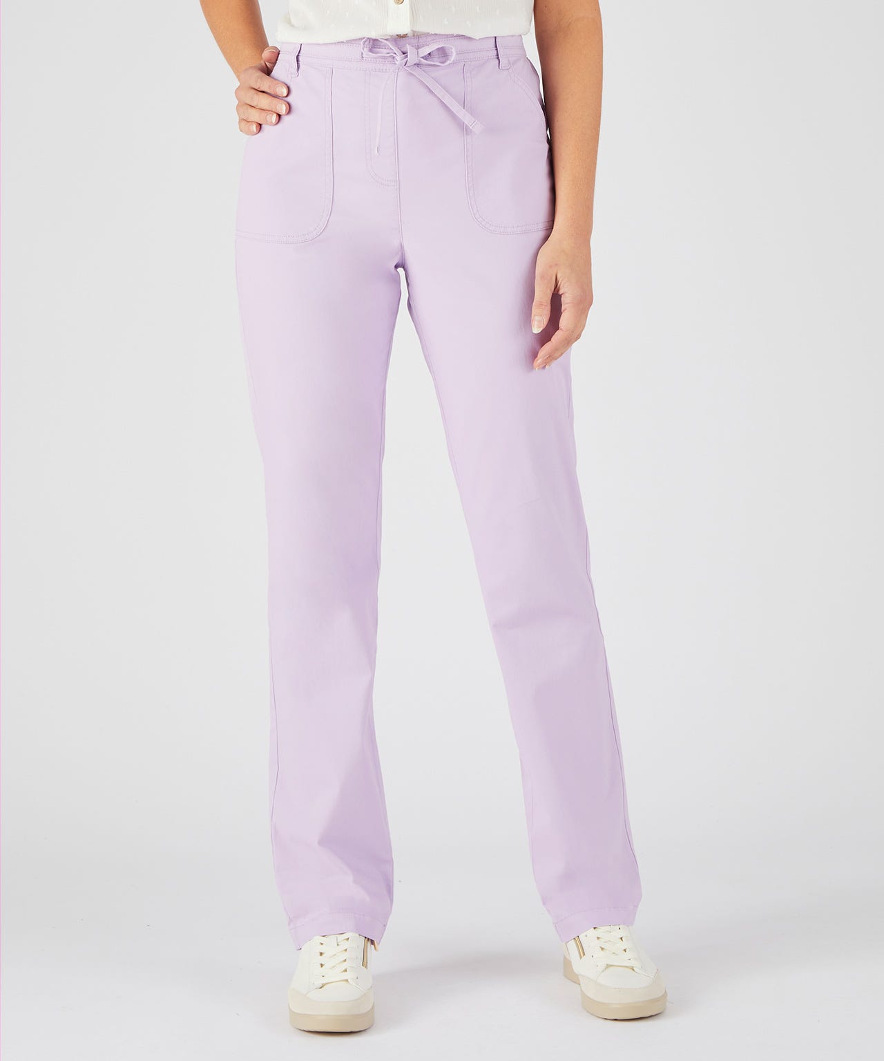 Cotton Rich Pull-on Trousers 