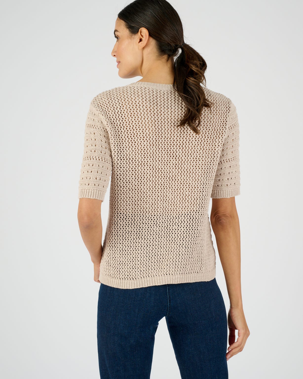 Pointelle Cotton Cardigan 