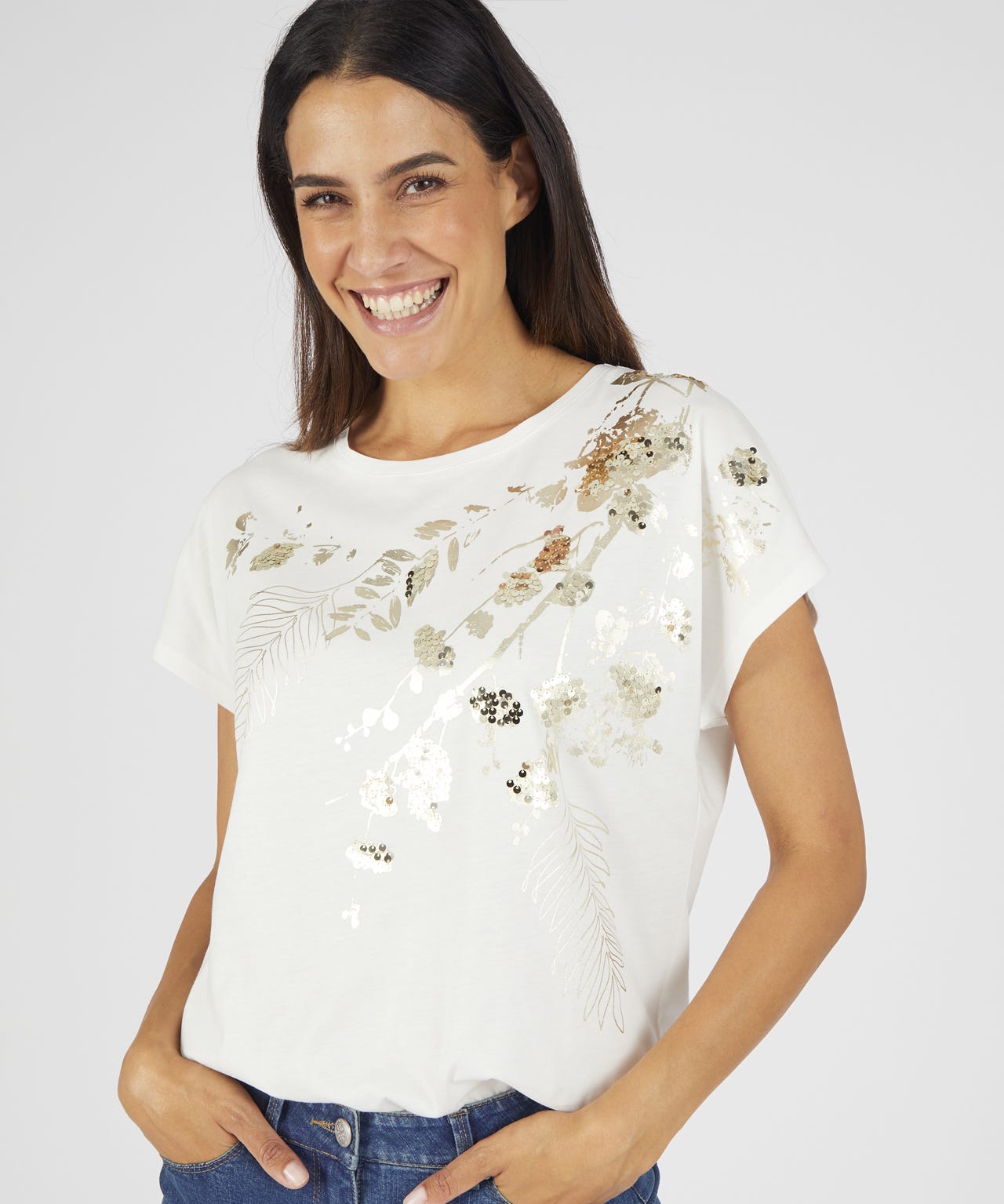 Sequin Detailed T-shirt