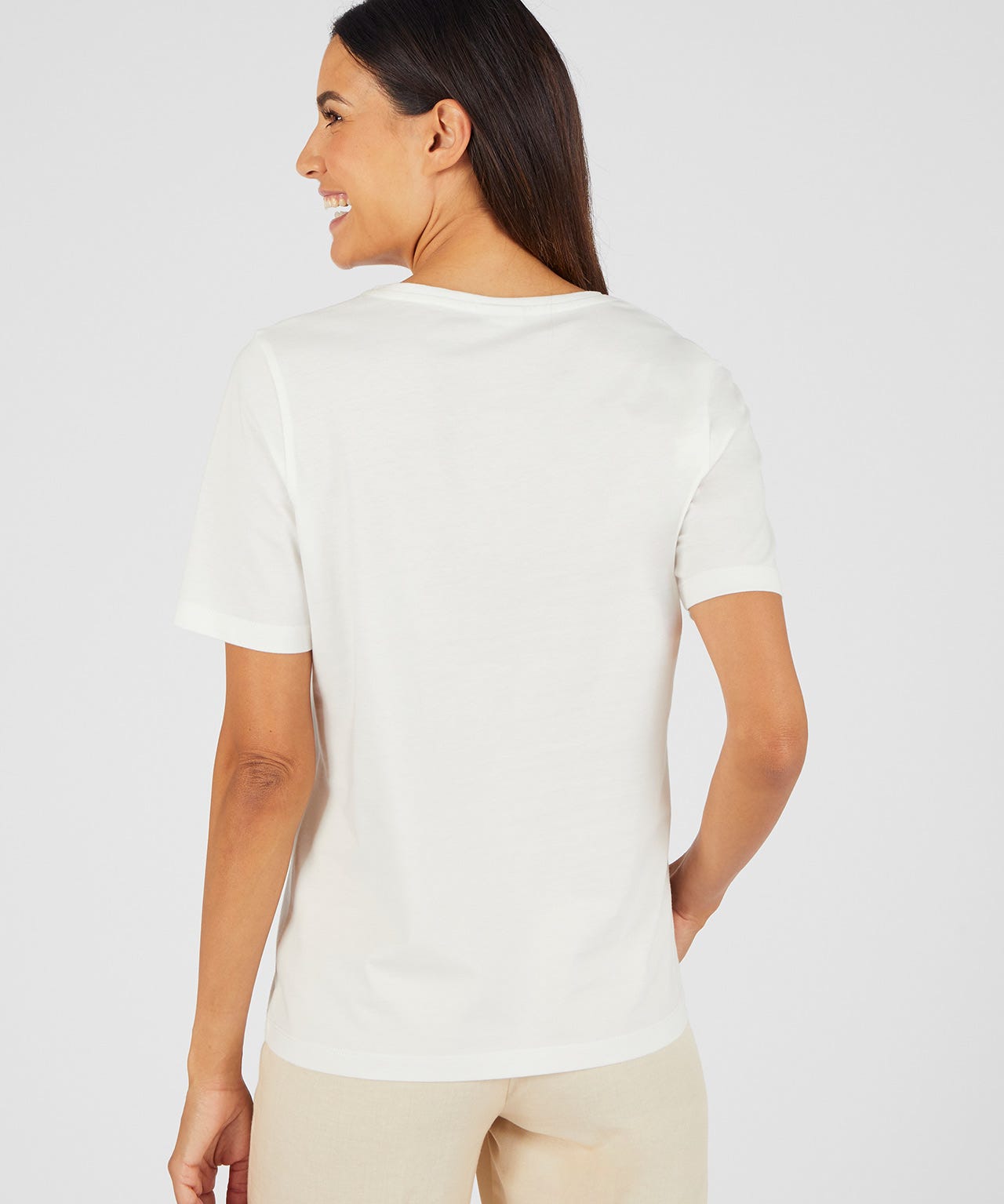 Beaded Floral Print T-shirt 