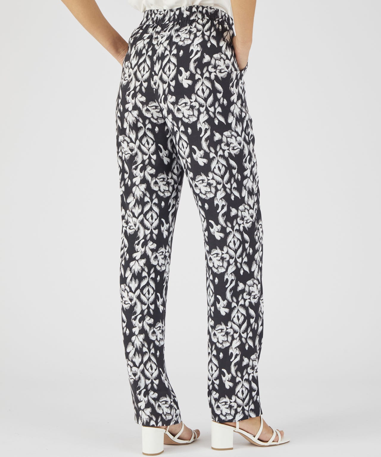 Print Pull-On Trousers