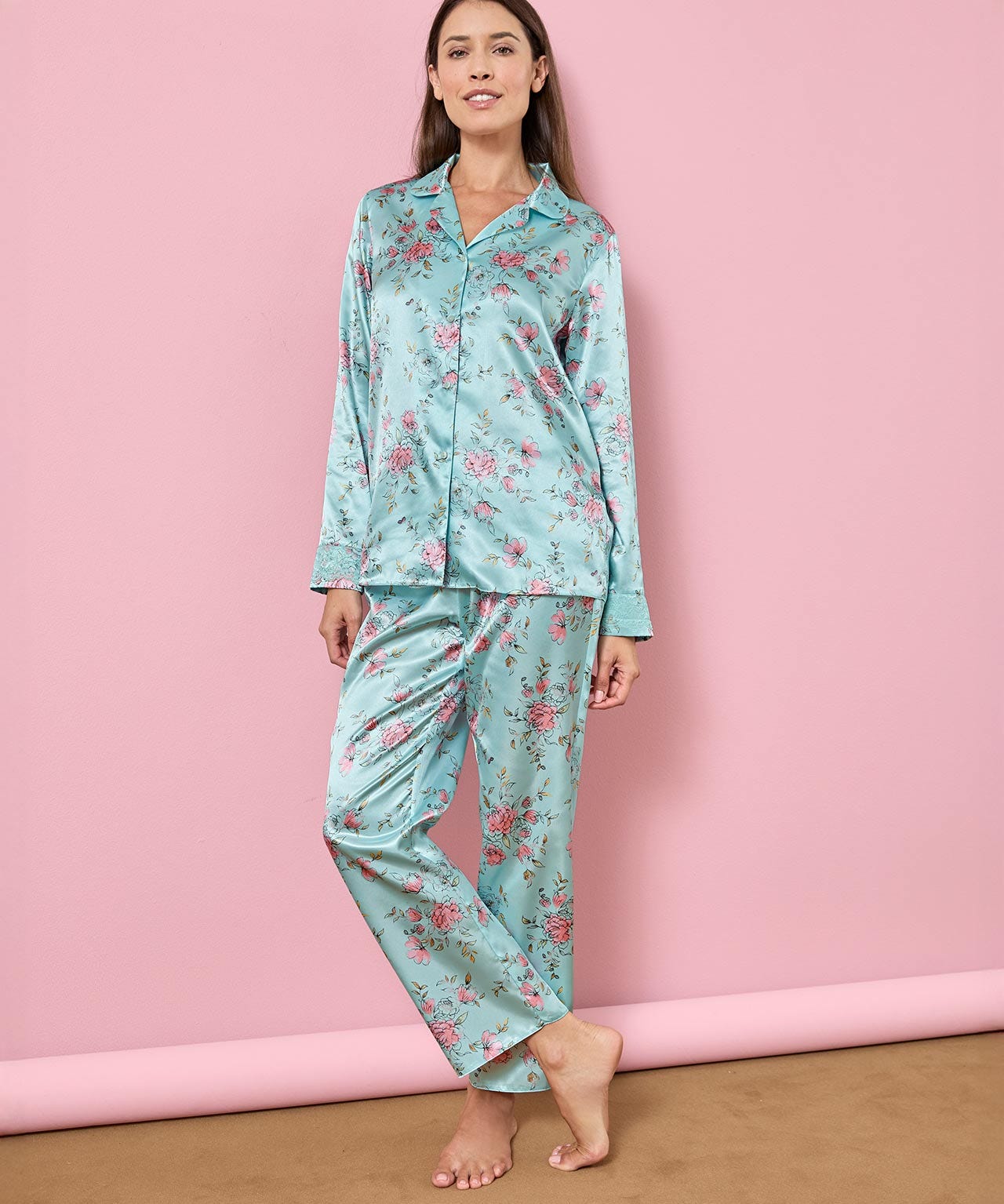 Satin Print Pyjamas