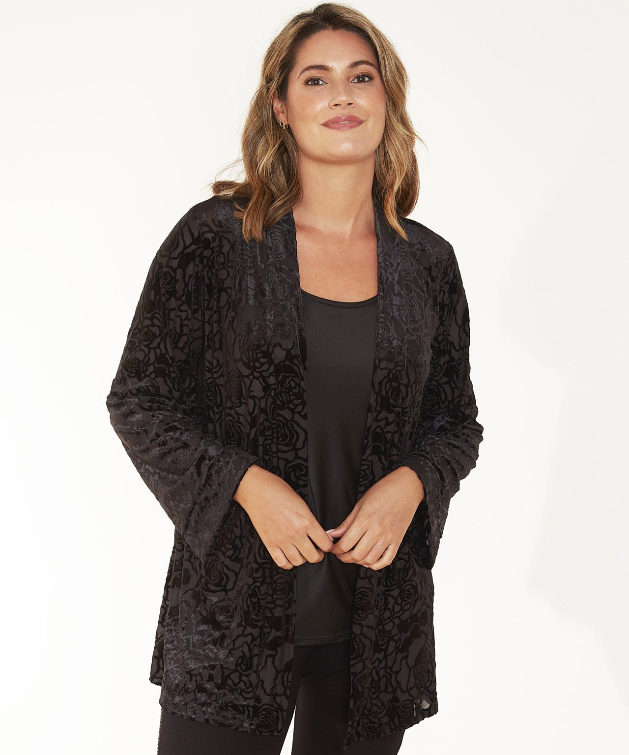 First Avenue Devore Floral Cover Up