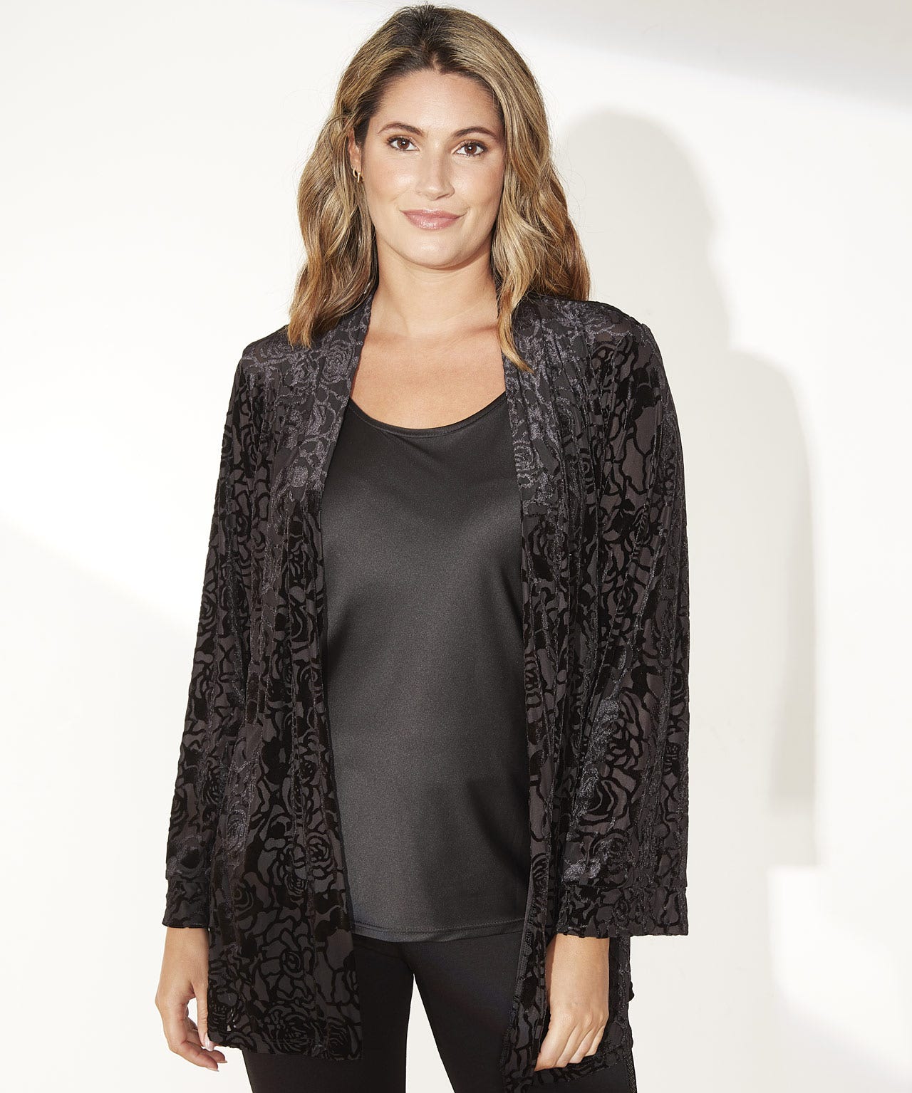 First Avenue Devore Floral Cover Up