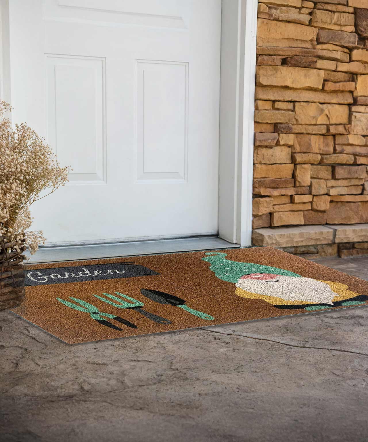 Eco Coir Garden Gnome Mat 