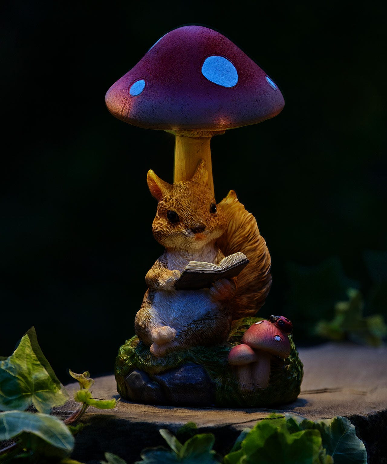 Light Up Solar Powered Squirrel Garden Ornament 