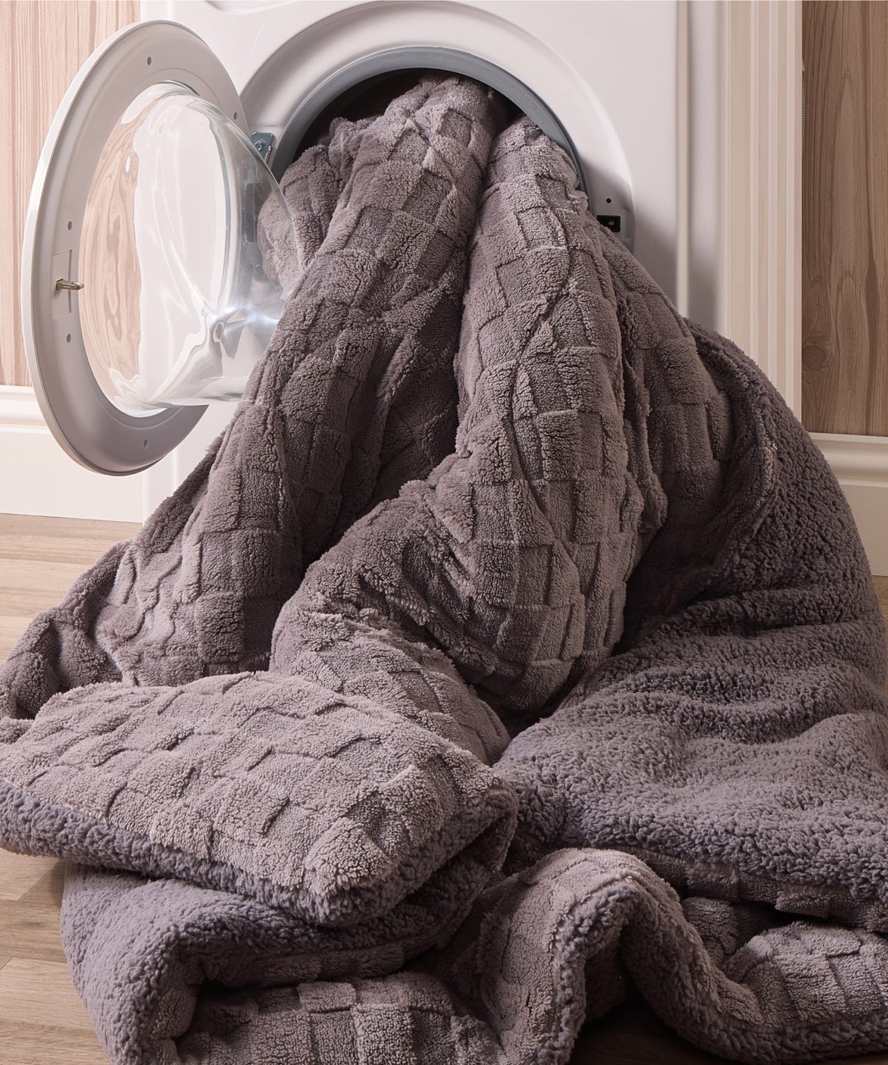 Waffle & Teddy Fleece Coverless Duvet Set