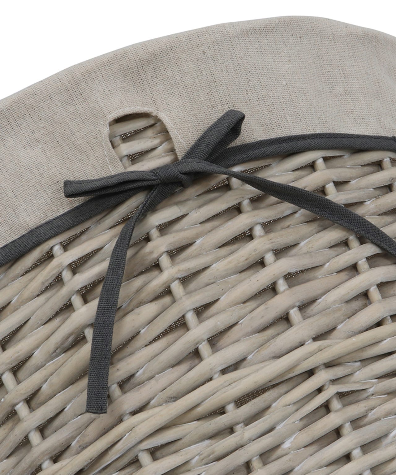 Round Willow Laundry Basket