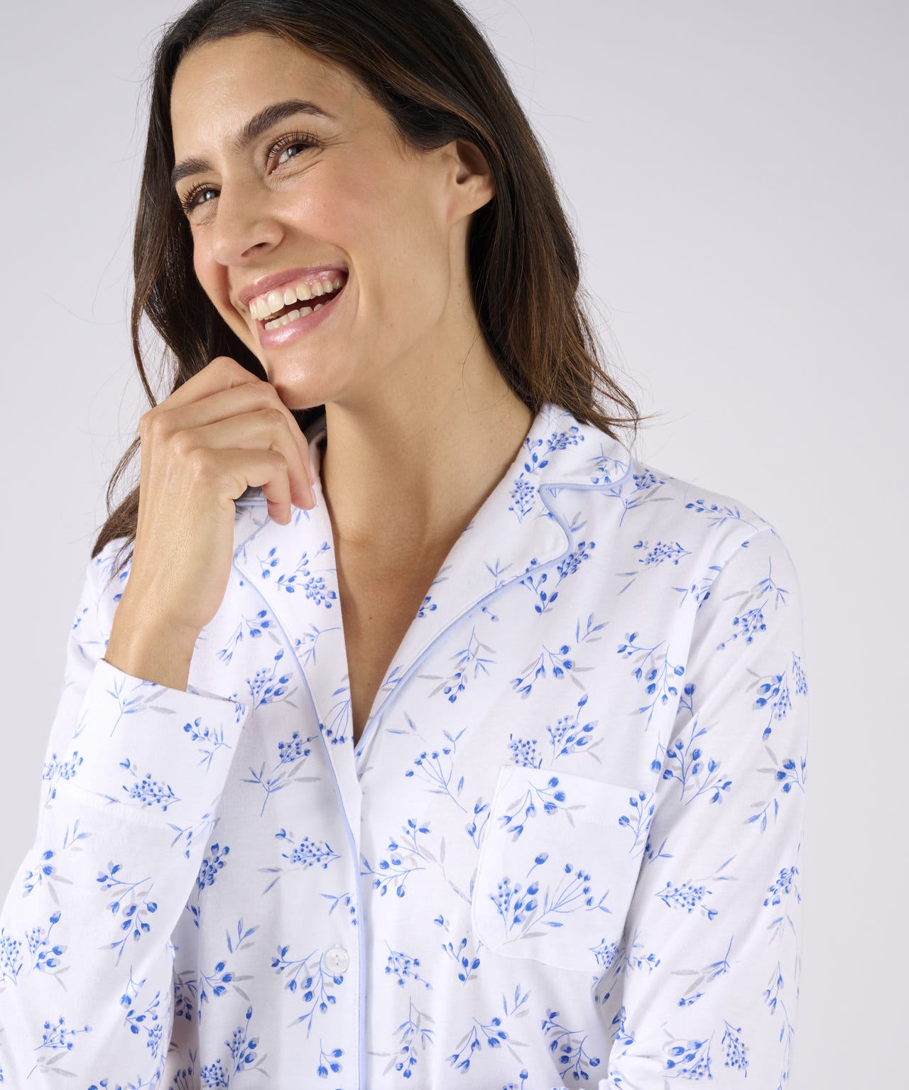 Button-through Jersey Pyjamas