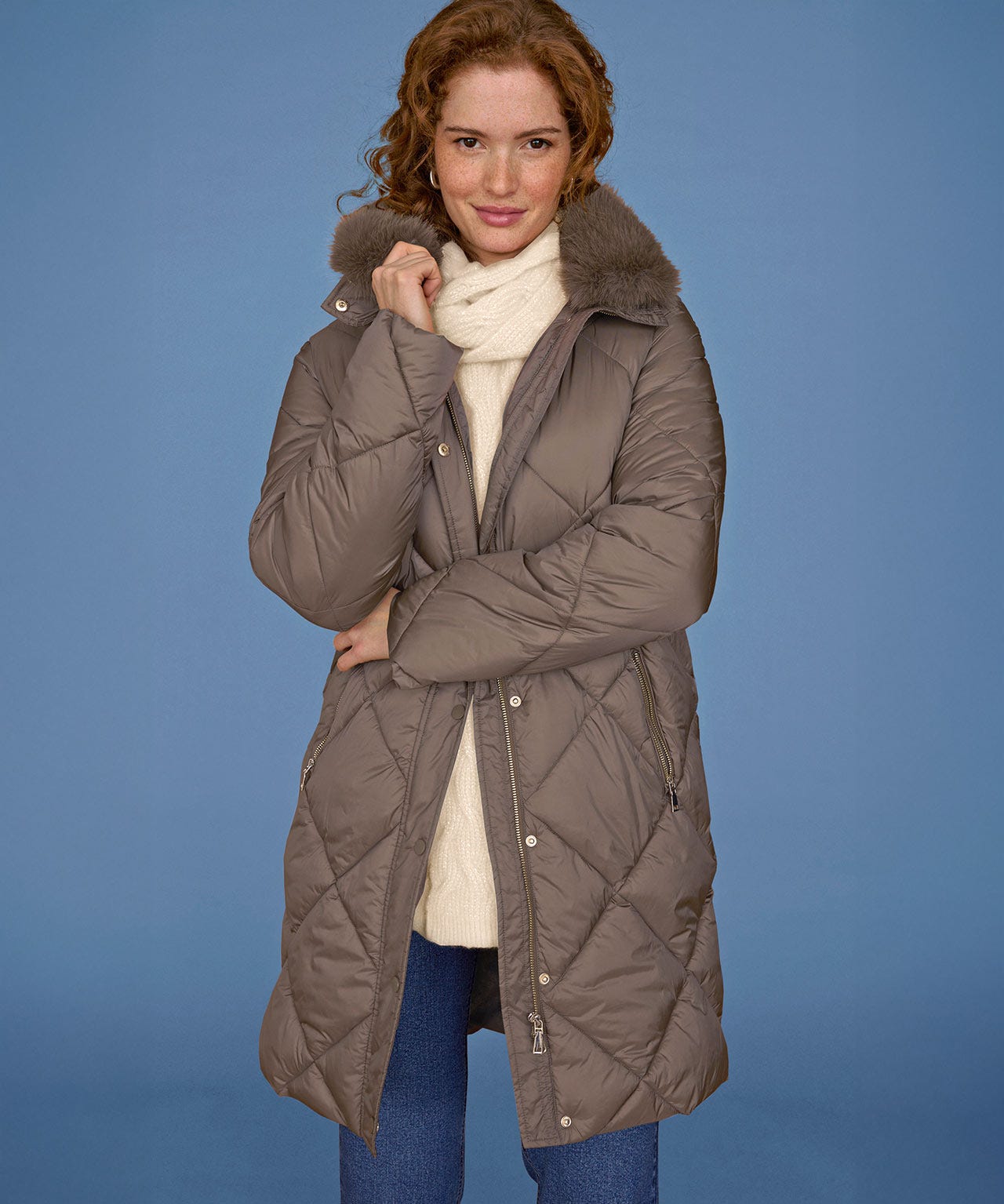 Thermal  Faux Fur Trimmed Parka