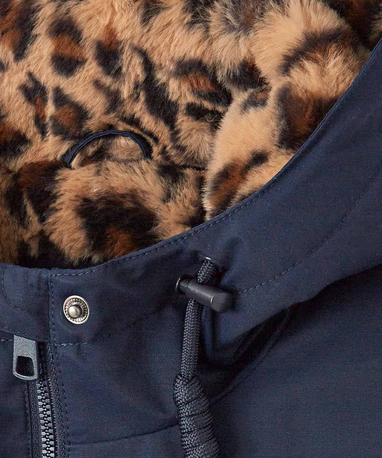 Parka with Faux Fur Lined Hood