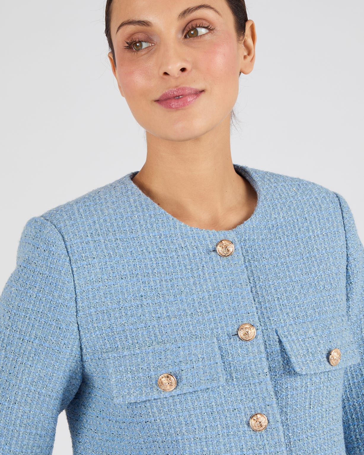 Tweed Wool Blend Jacket 