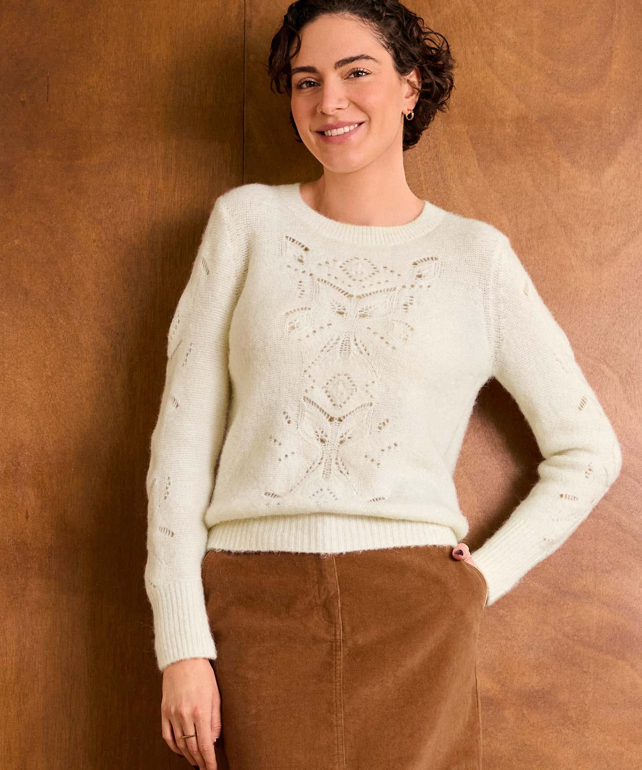 Pointelle Detail Jumper