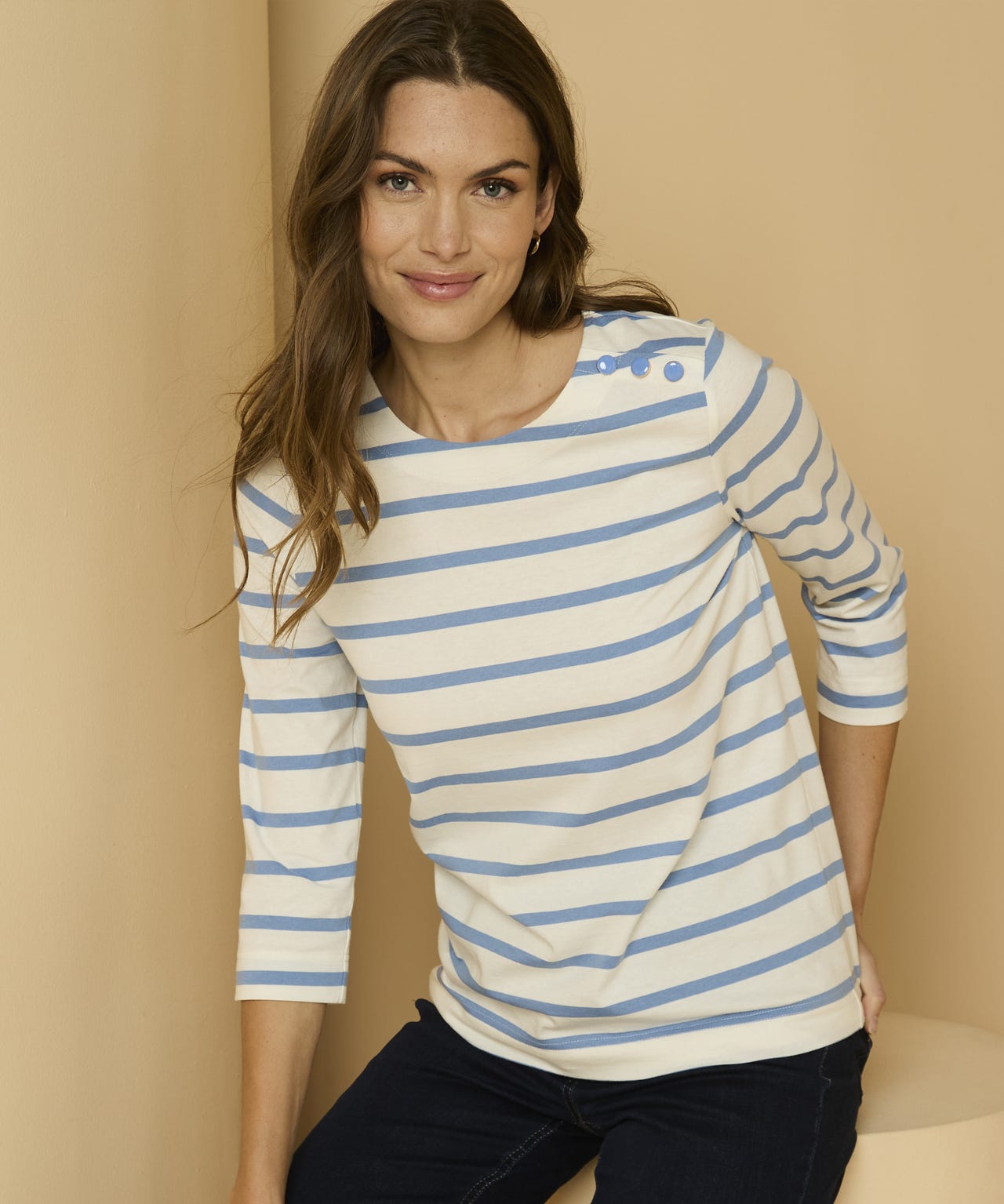 Stripe Breton Style Top 