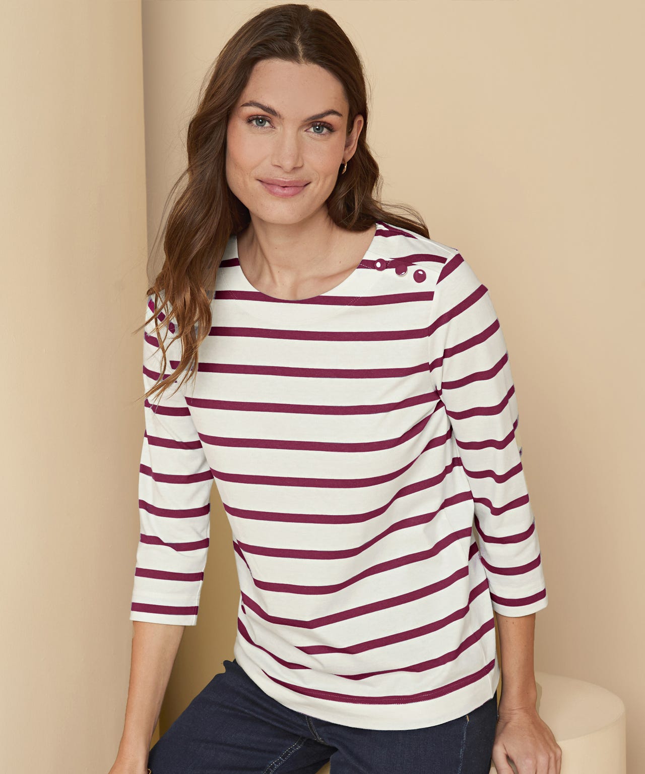 Stripe Breton Style Top