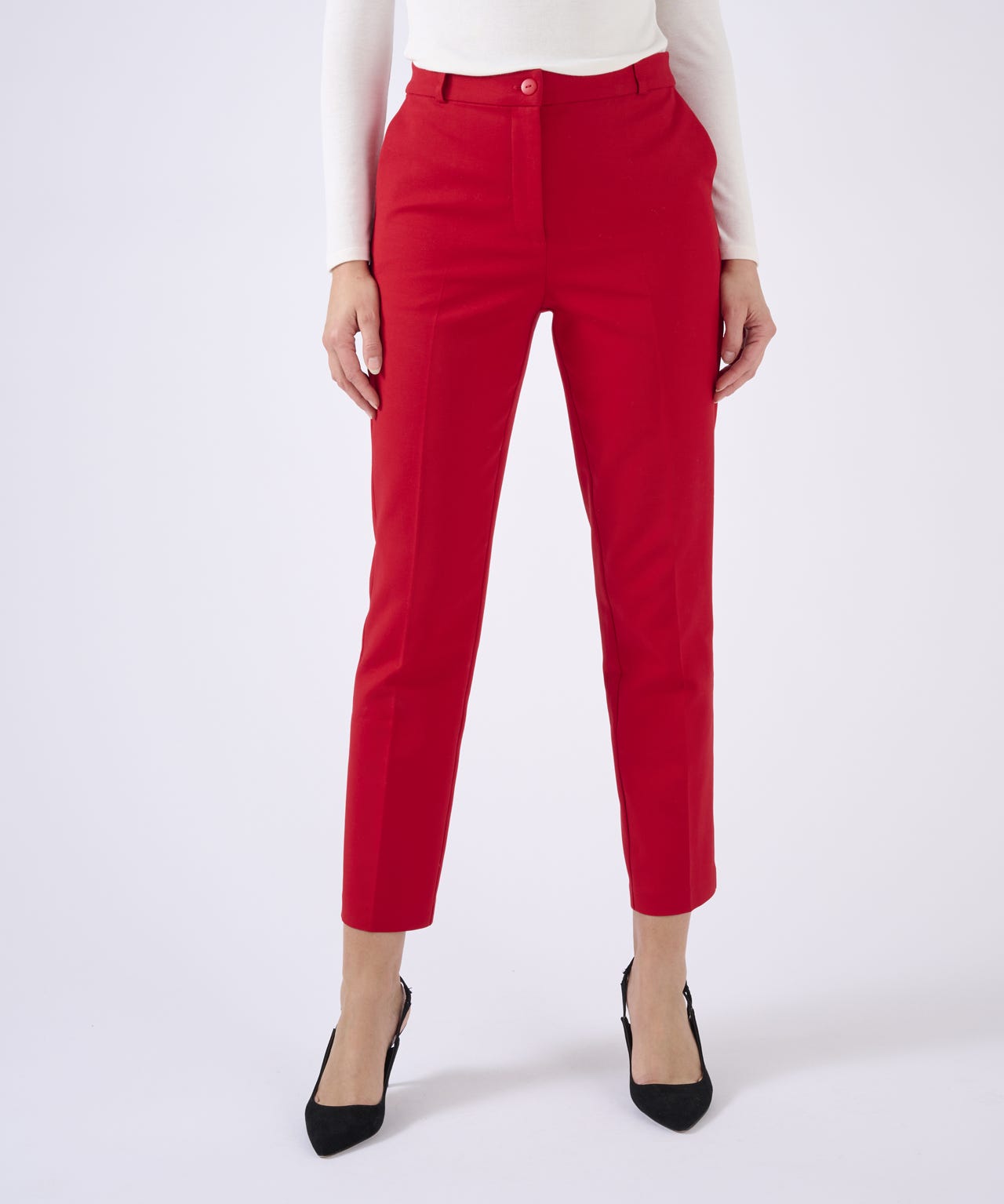 Cotton Sateen Trousers