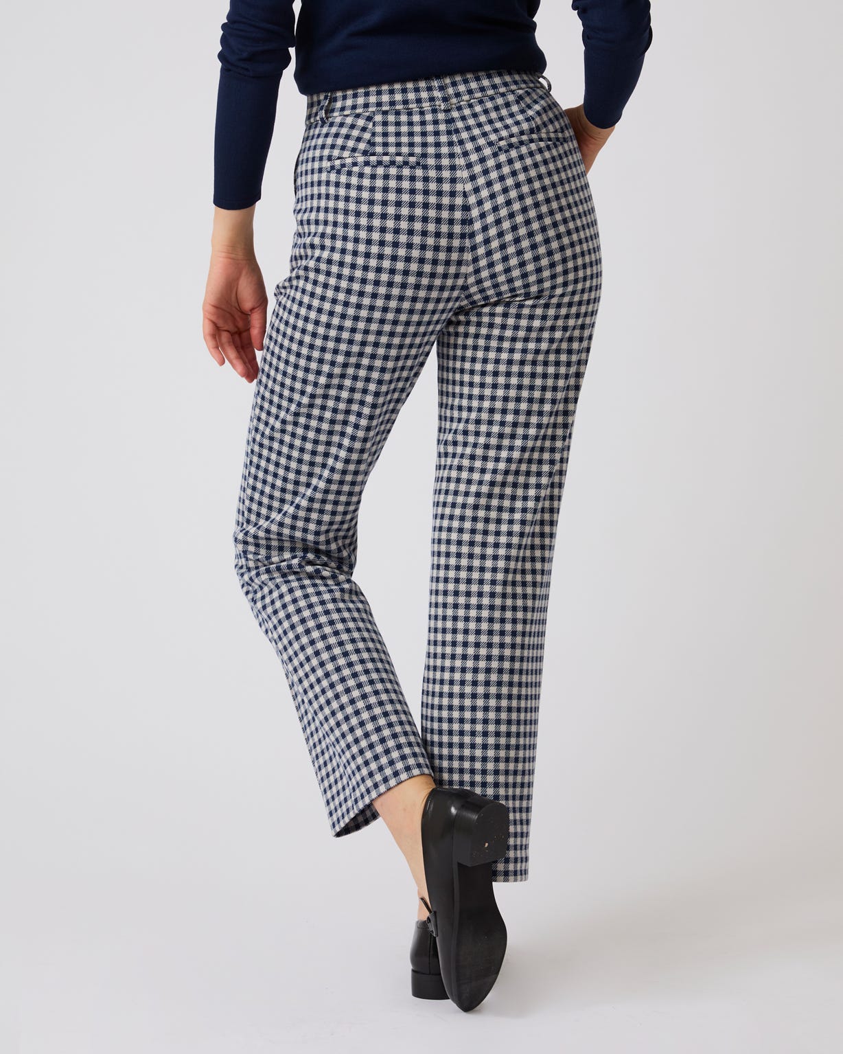 Check Jersey Trousers 