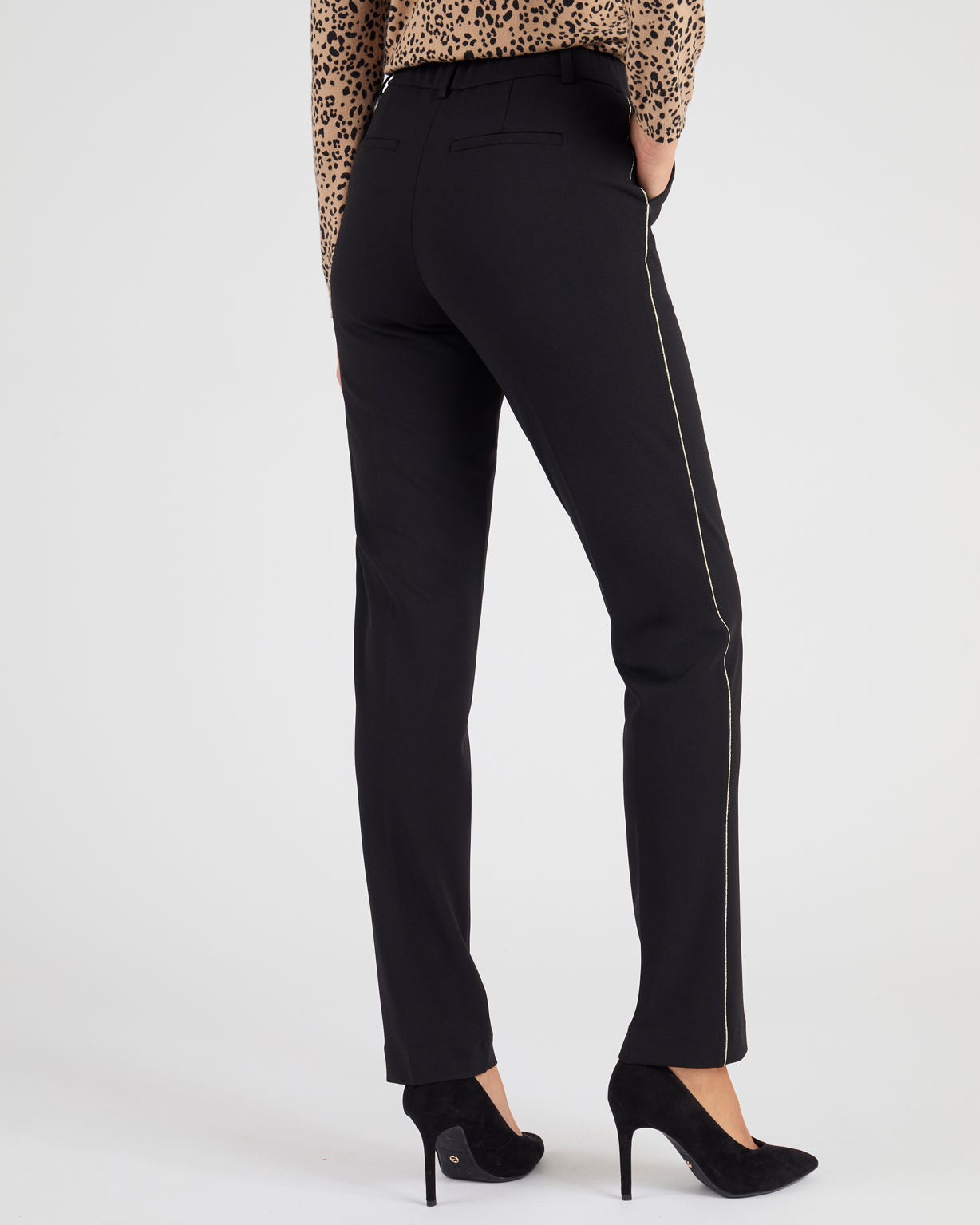 Piped Detail Trousers 