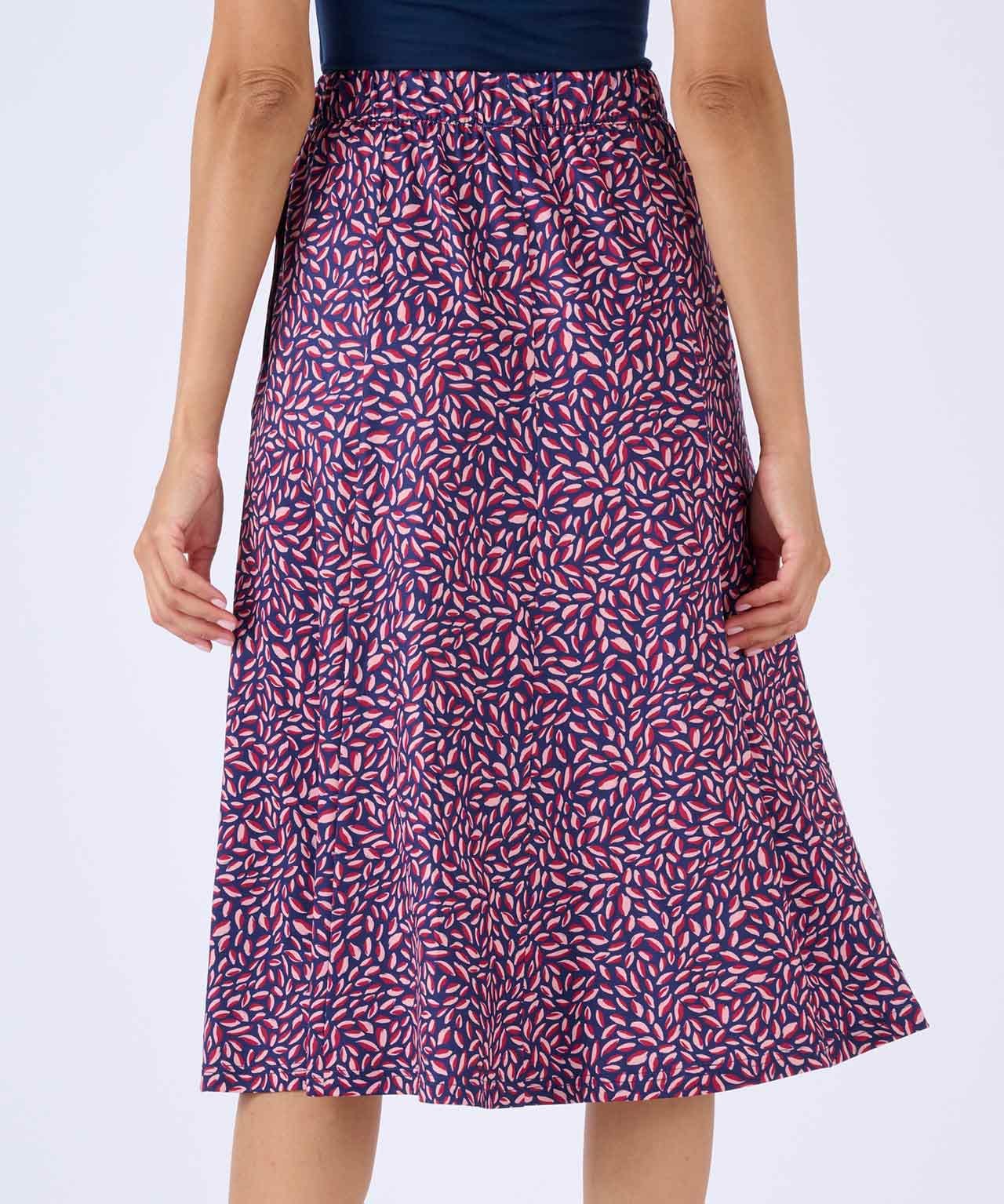 Printed Brushed Finish Skirt 