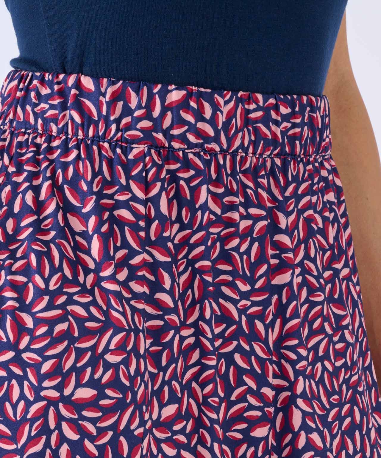 Printed Brushed Finish Skirt 